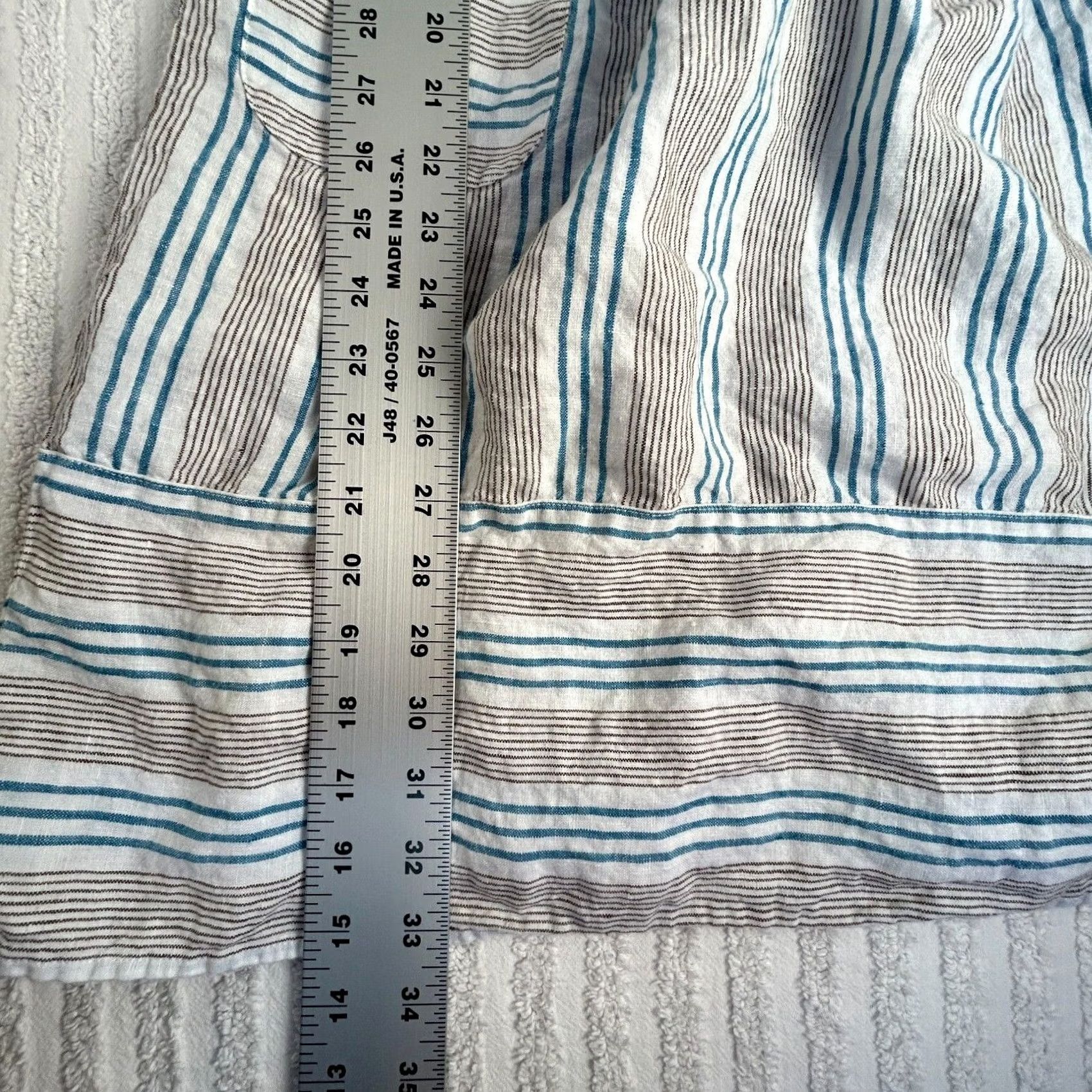 J. Jill J. Jill Love Linen Womens Shift Dress XS Petite Mini Multicolor Sleeveless Striped Casual Summer dress Size XS / US 0-2 / IT 36-38 - 8 Thumbnail