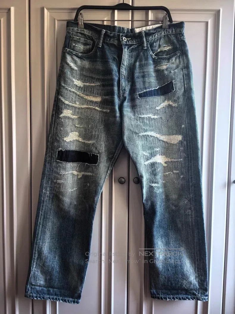 Neighborhood NEIGHBORHOOD 21ss DPB Distressed Jeans. Size US 44 / EU 60 - 1 Thumbnail