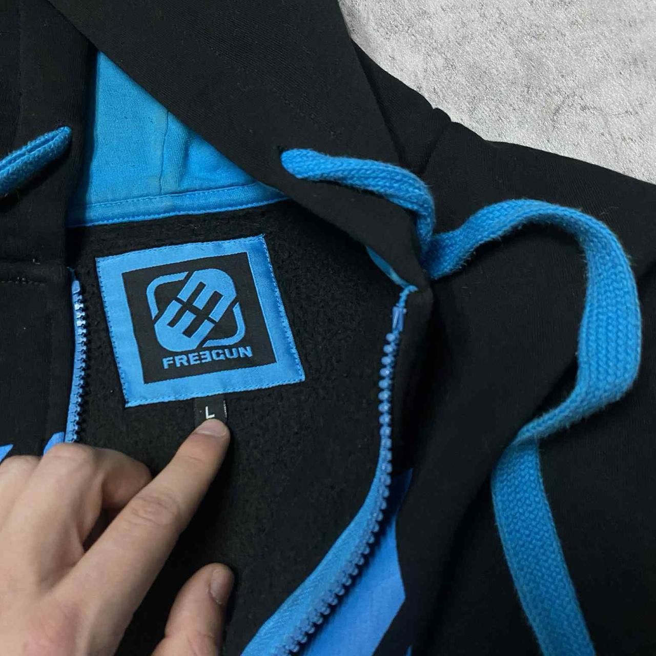 Other Black and blue racing zip up hoodie Size US L / EU 52-54 / 3 - 3 Thumbnail
