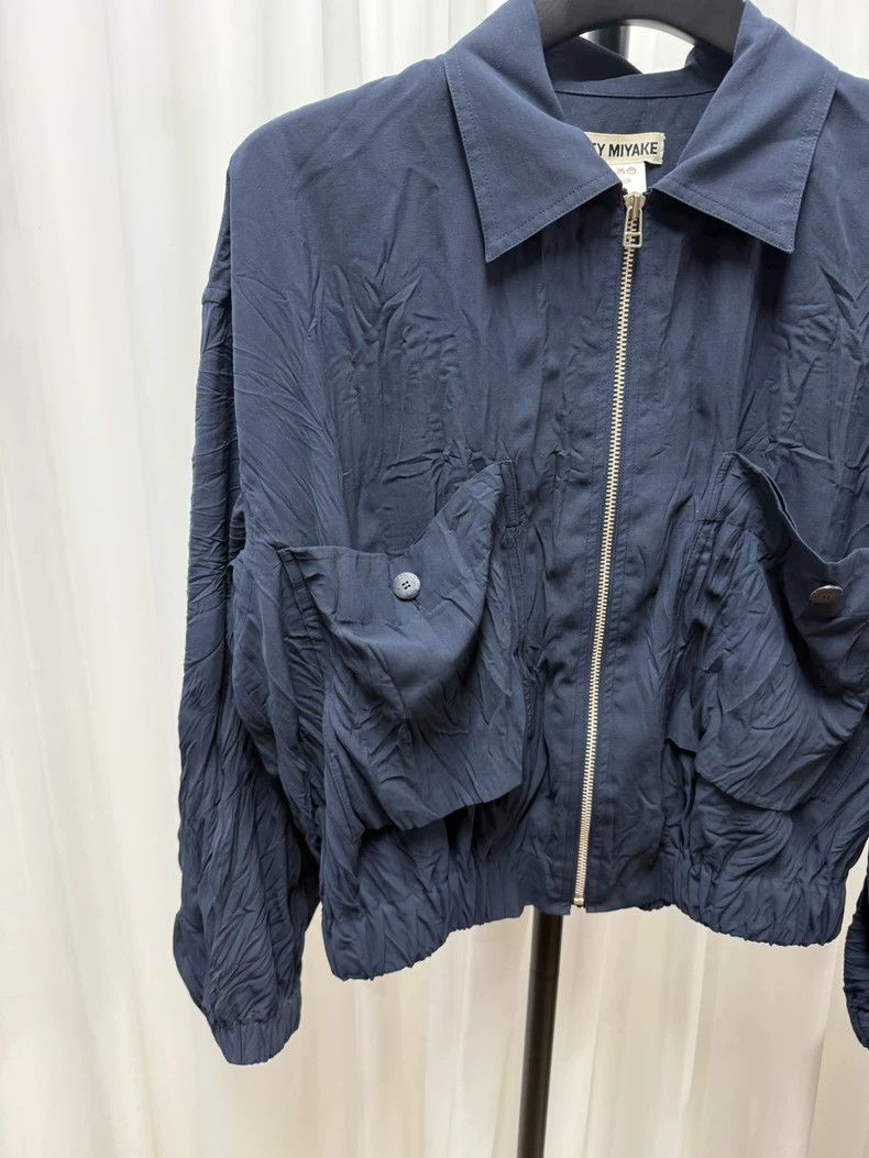 Issey Miyake Issey Miyake Pleated Smooth Double Pocket Jacket Size L / US 10 / IT 46 - 3 Thumbnail
