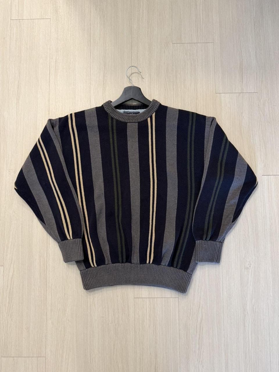 Other Woods & Gray 100% Cotton Heavyweight Striped Sweater Size US M / EU 48-50 / 2 - 1 Thumbnail