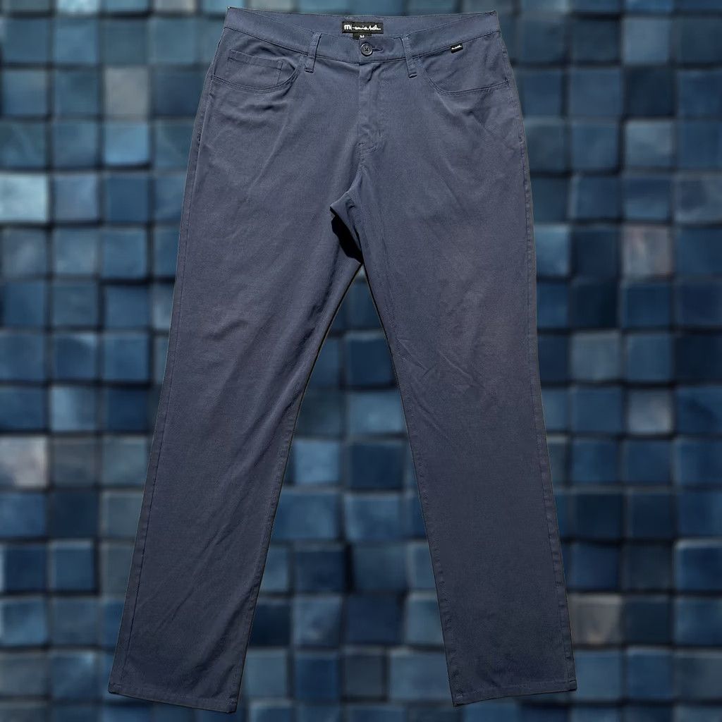 TravisMathew Travis Mathew Pants Mens 34 Blue 5-Pocket Golf Chino Stretch Size US 34 / EU 50 - 1 Thumbnail