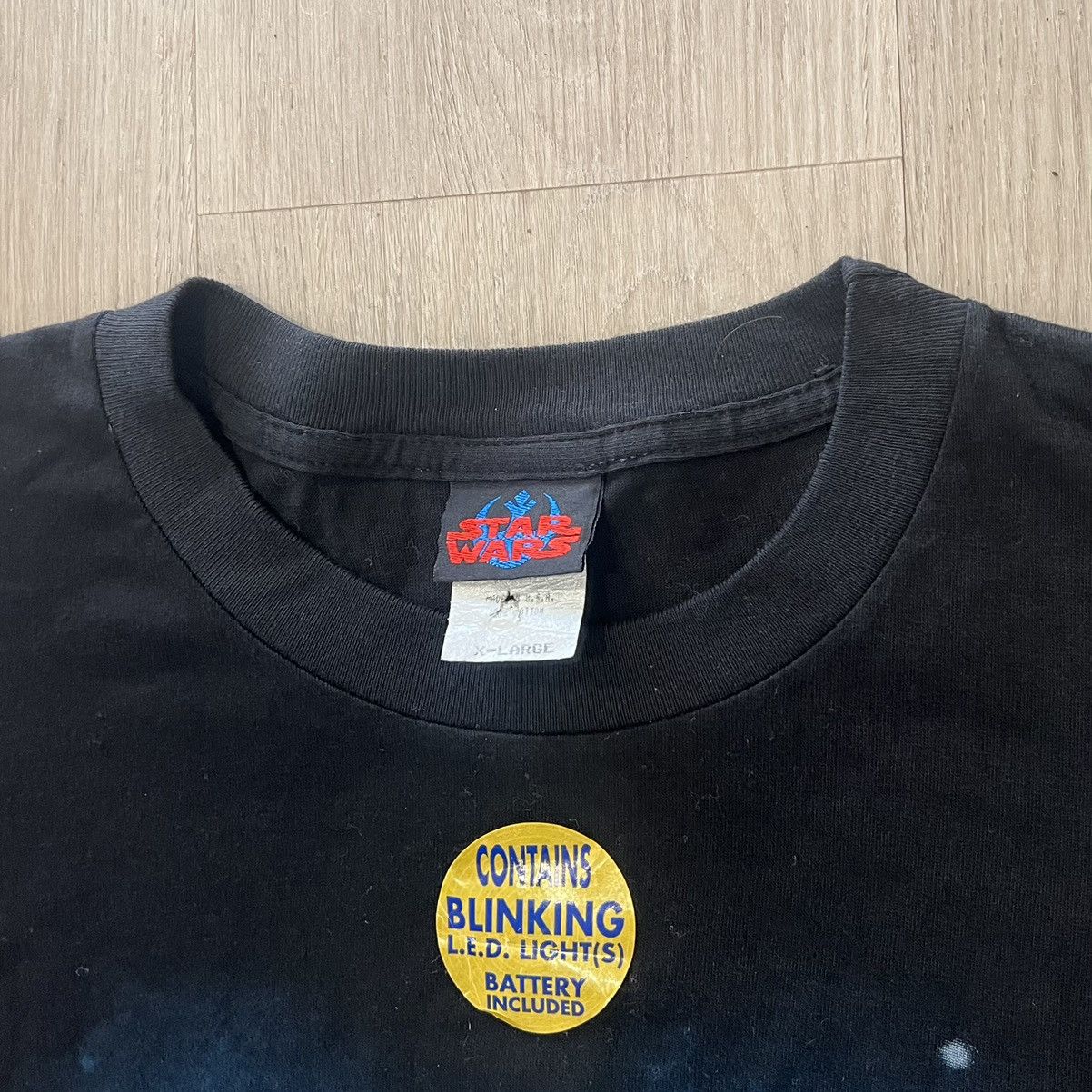 Star Wars Vintage 1997 Star Wars Darth Vader's TIE Fighter Tee "Black" Size US XL / EU 56 / 4 - 2 Thumbnail