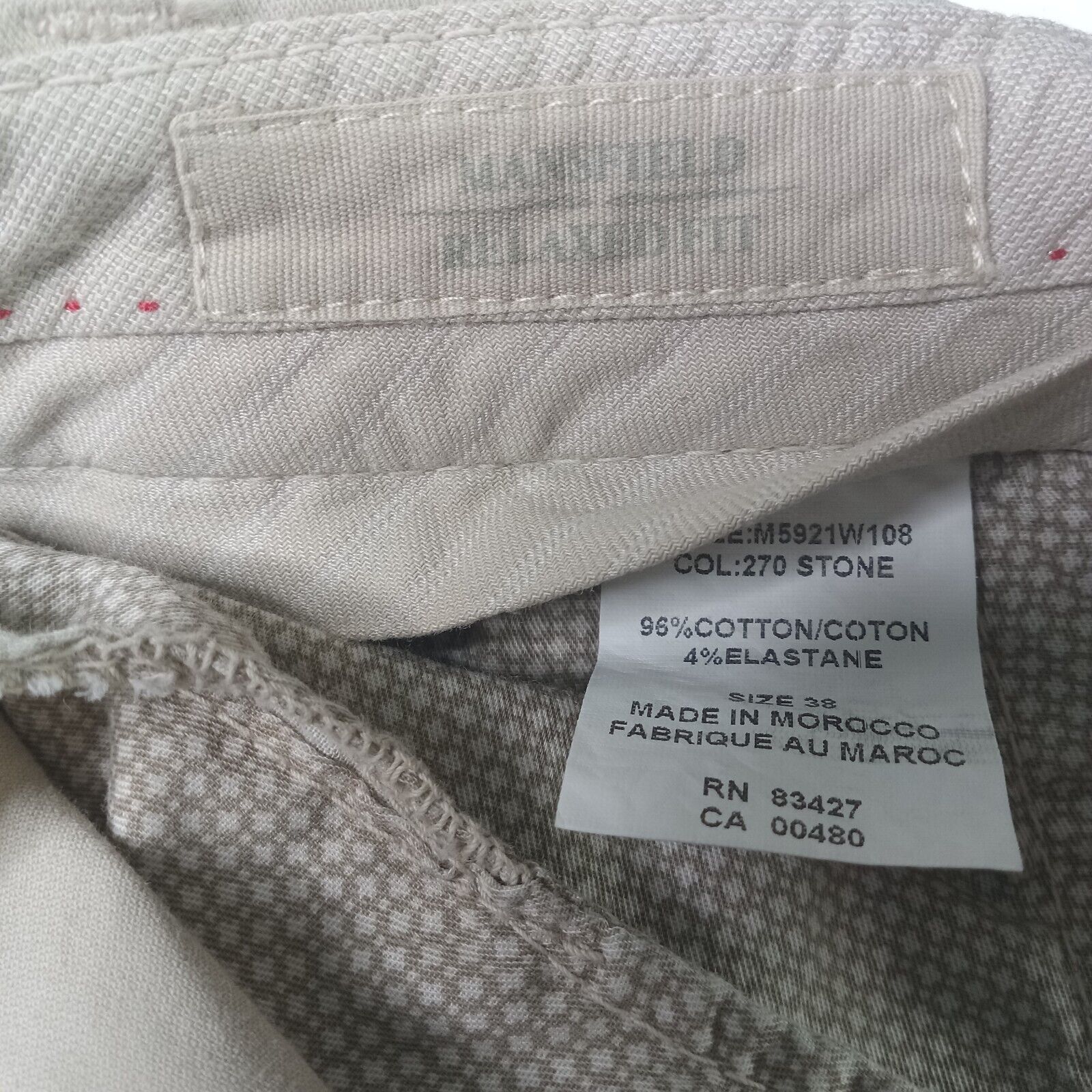 & Other Stories Ballin Mansfield Chino Pants Men's Size 38x35 Stone Relaxed Size US 38 / EU 54 - 7 Thumbnail
