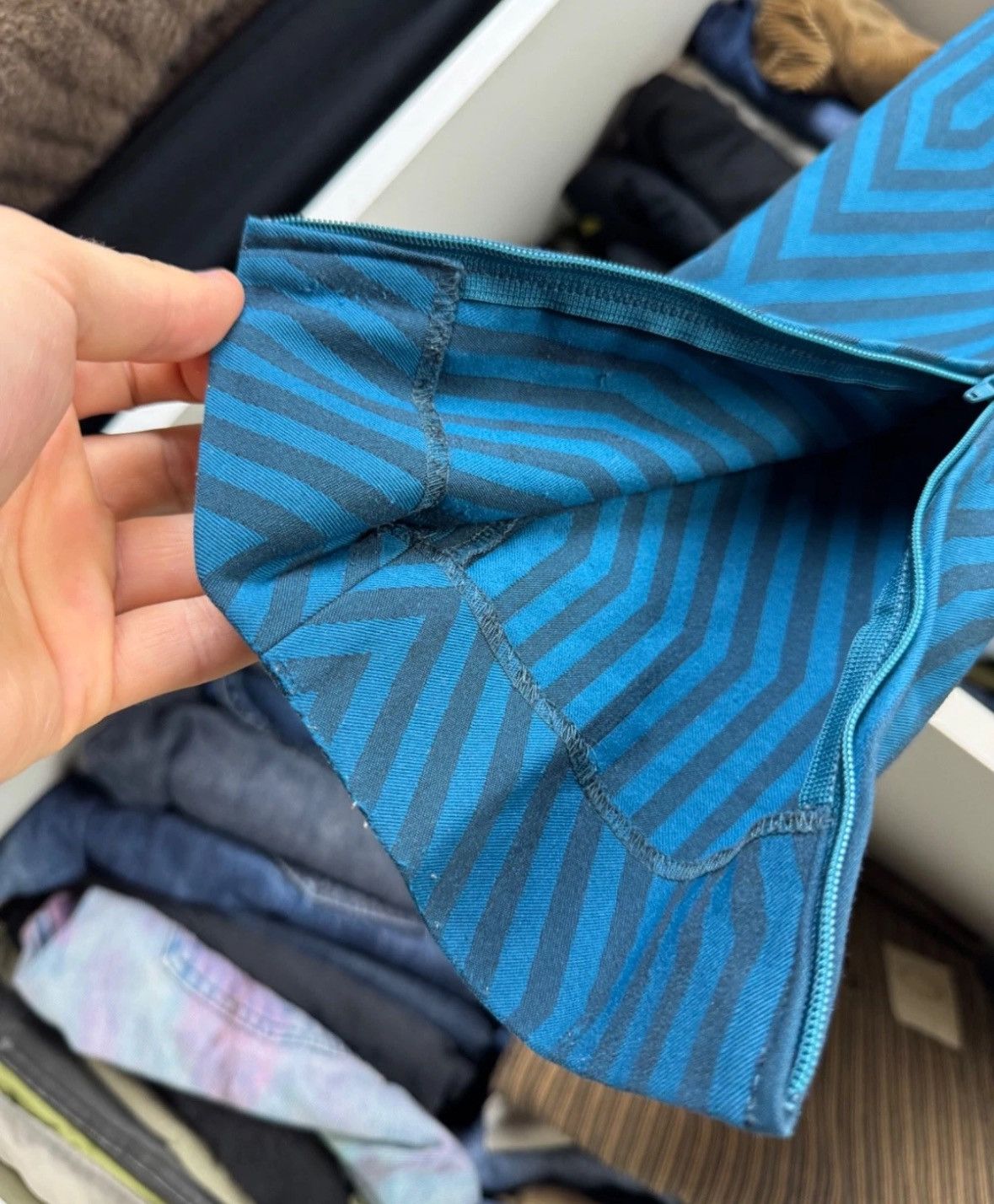 Issey Miyake Issey Miyake Women's Geometric Print Pants Trousers Size 3 Size 27" / US 4 / IT 40 - 16 Thumbnail