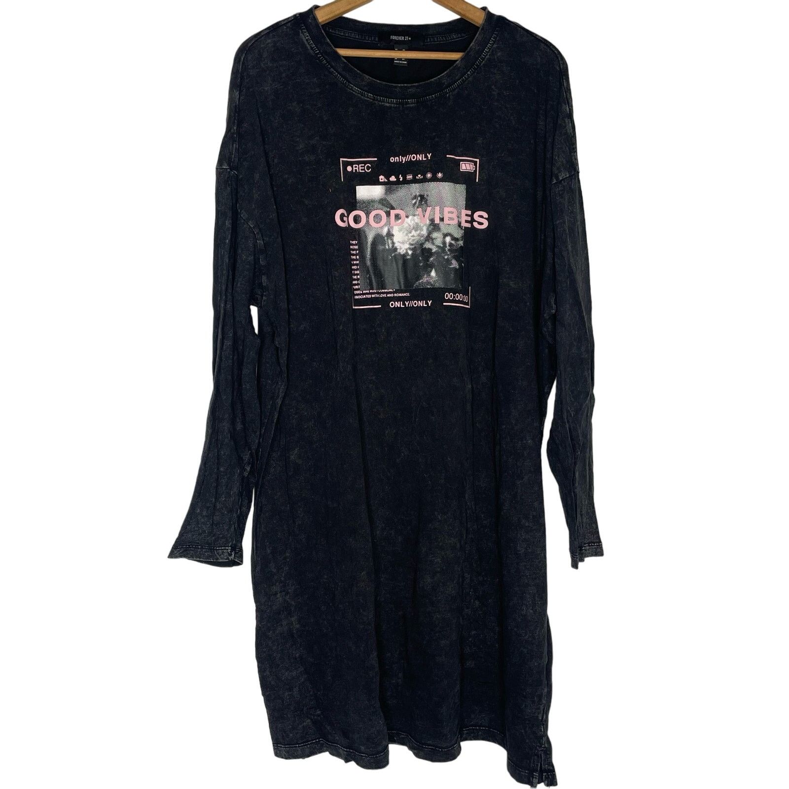 Forever 21 Forever 21 Long Sleeve Shirt Dress Size 3XL / US 20-22 - 1 Thumbnail