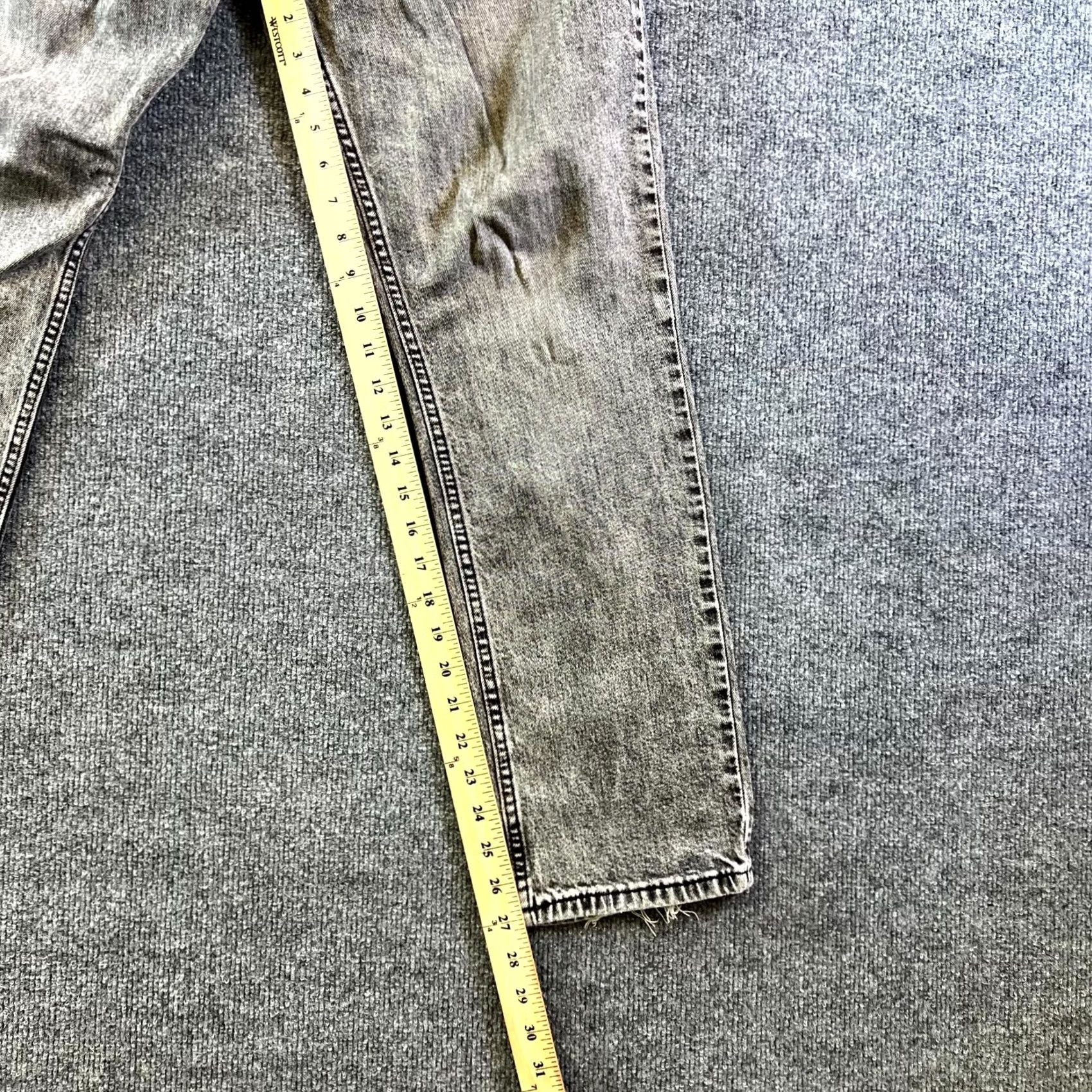 Levi's Levi's 511 Jeans Mens Gray Denim Stretch Slim Fit Straight Leg Streetwear 32x30 Size US 32 / EU 48 - 4 Thumbnail