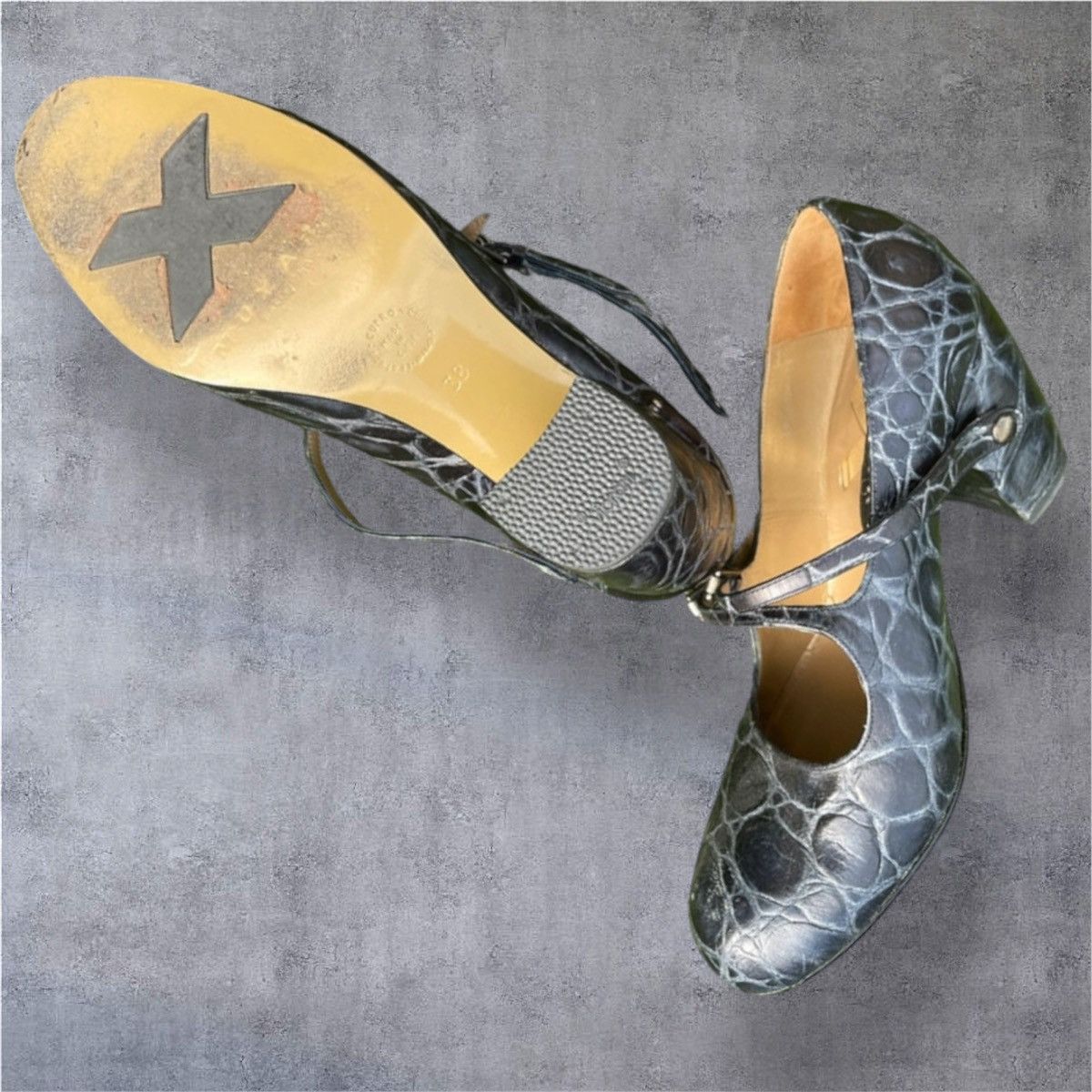 Other MUXART crocodile leather mary janes 38 Size US 7 / IT 37 - 5 Thumbnail