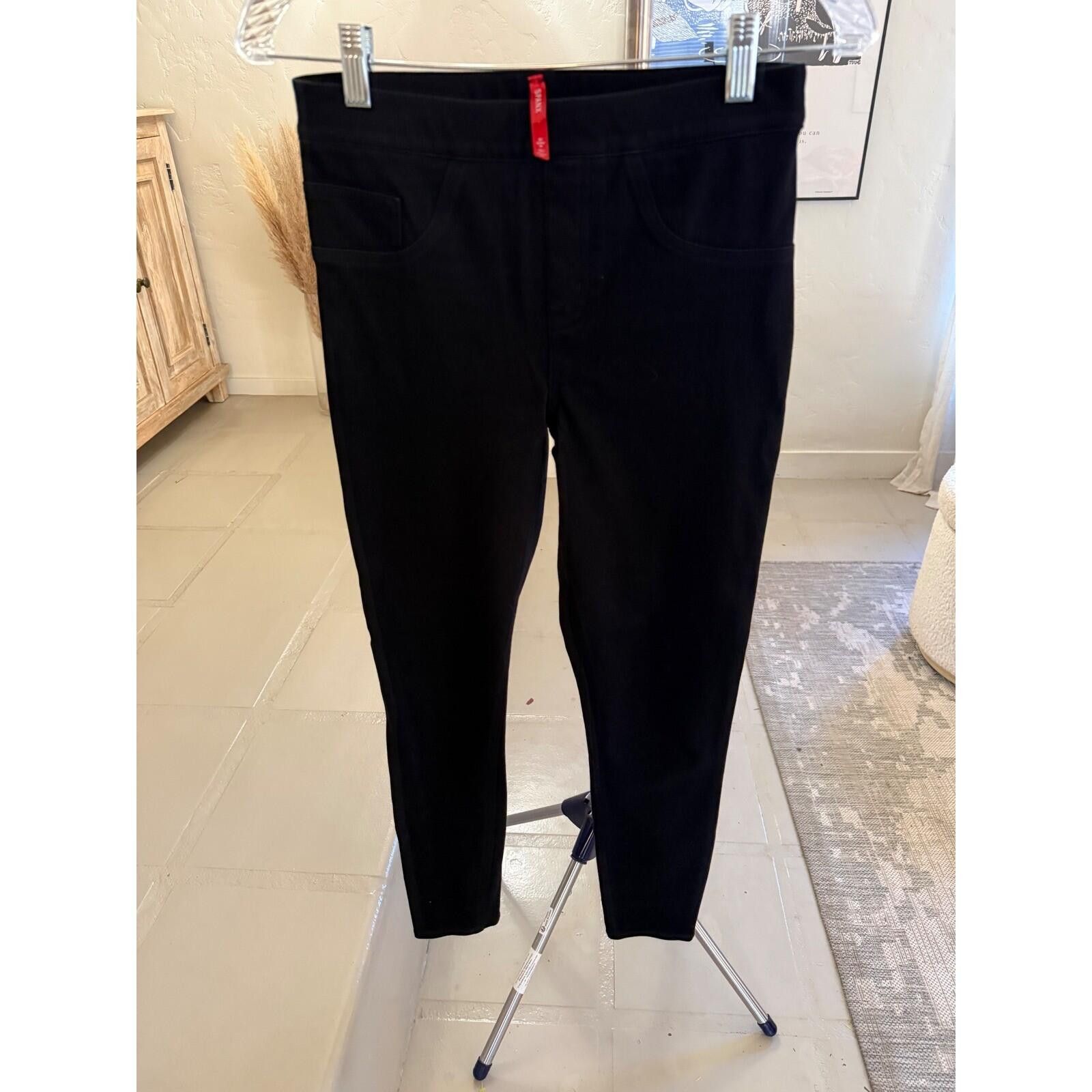 Domenico Spano Spanx Ankle Jean-ish Leggings Black High Waisted Pull On S Size 28" / US 6 / IT 42 - 2 Thumbnail
