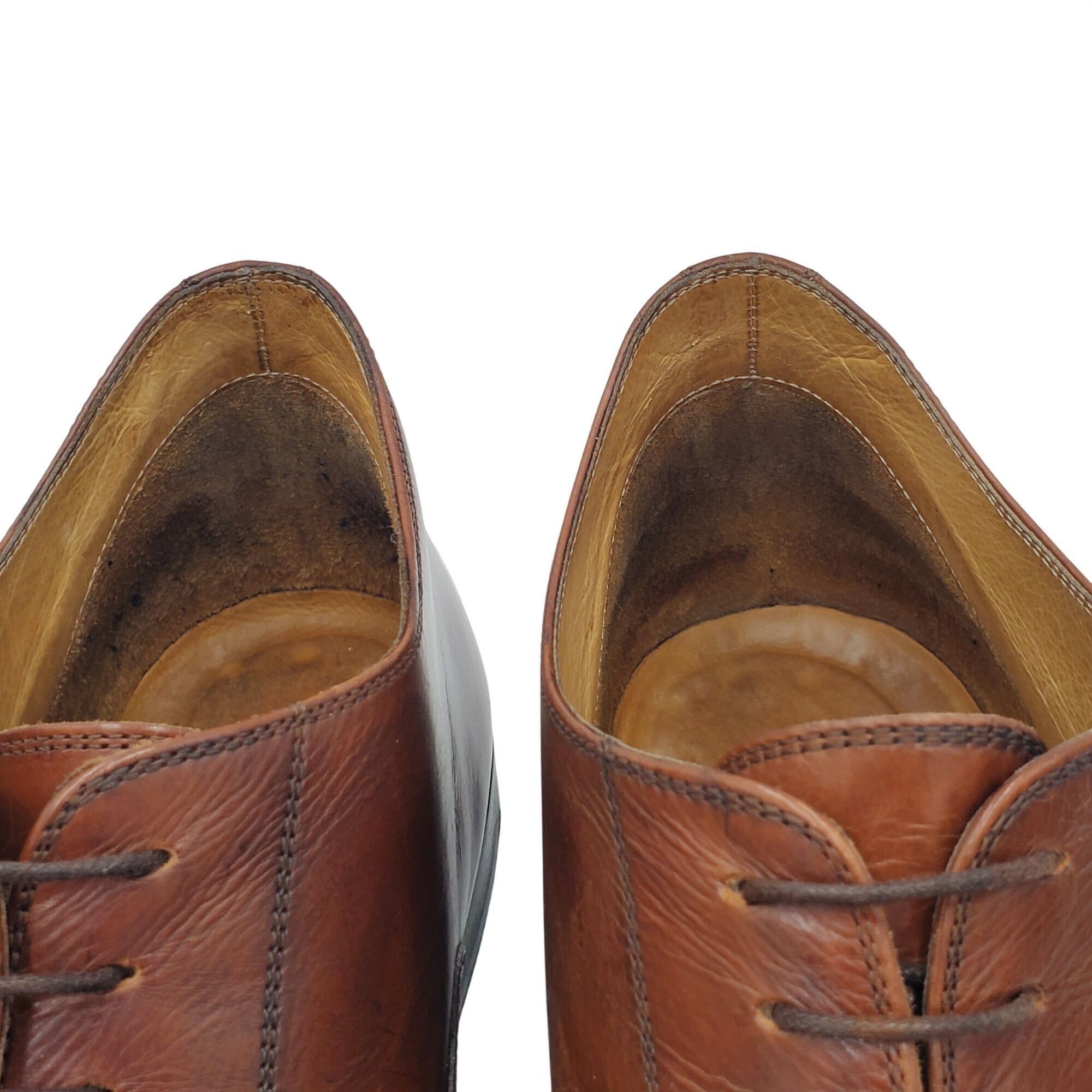 Cole Haan Italy Bragano Cole Haan Men's size 11.5 brown leather cap to Size US 11.5 / EU 44-45 - 8 Thumbnail