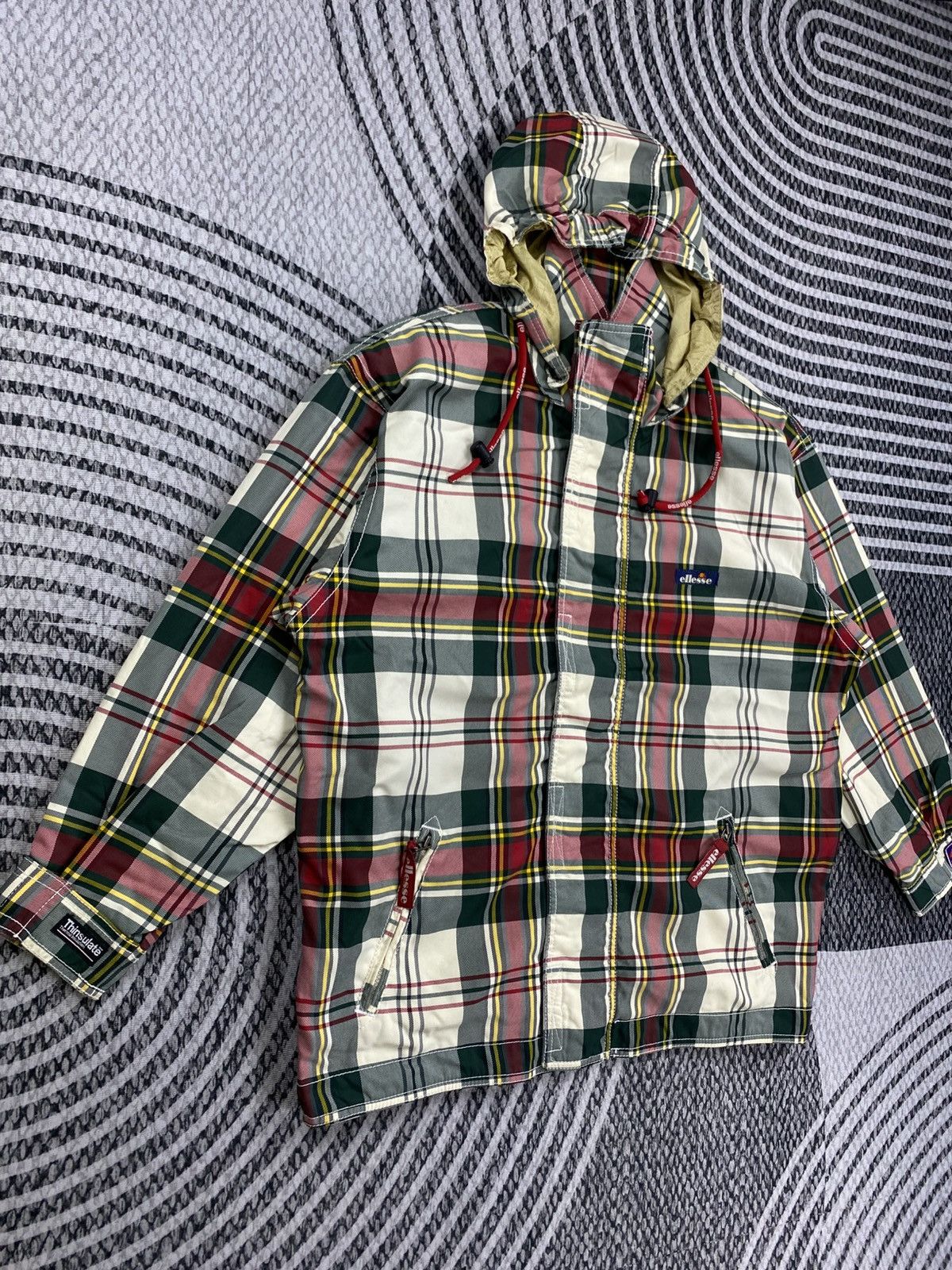 Ellesse Vintage Ellesse Multi Adventure Gear Checked Zipper Jacket Size US XL / EU 56 / 4 - 3 Thumbnail