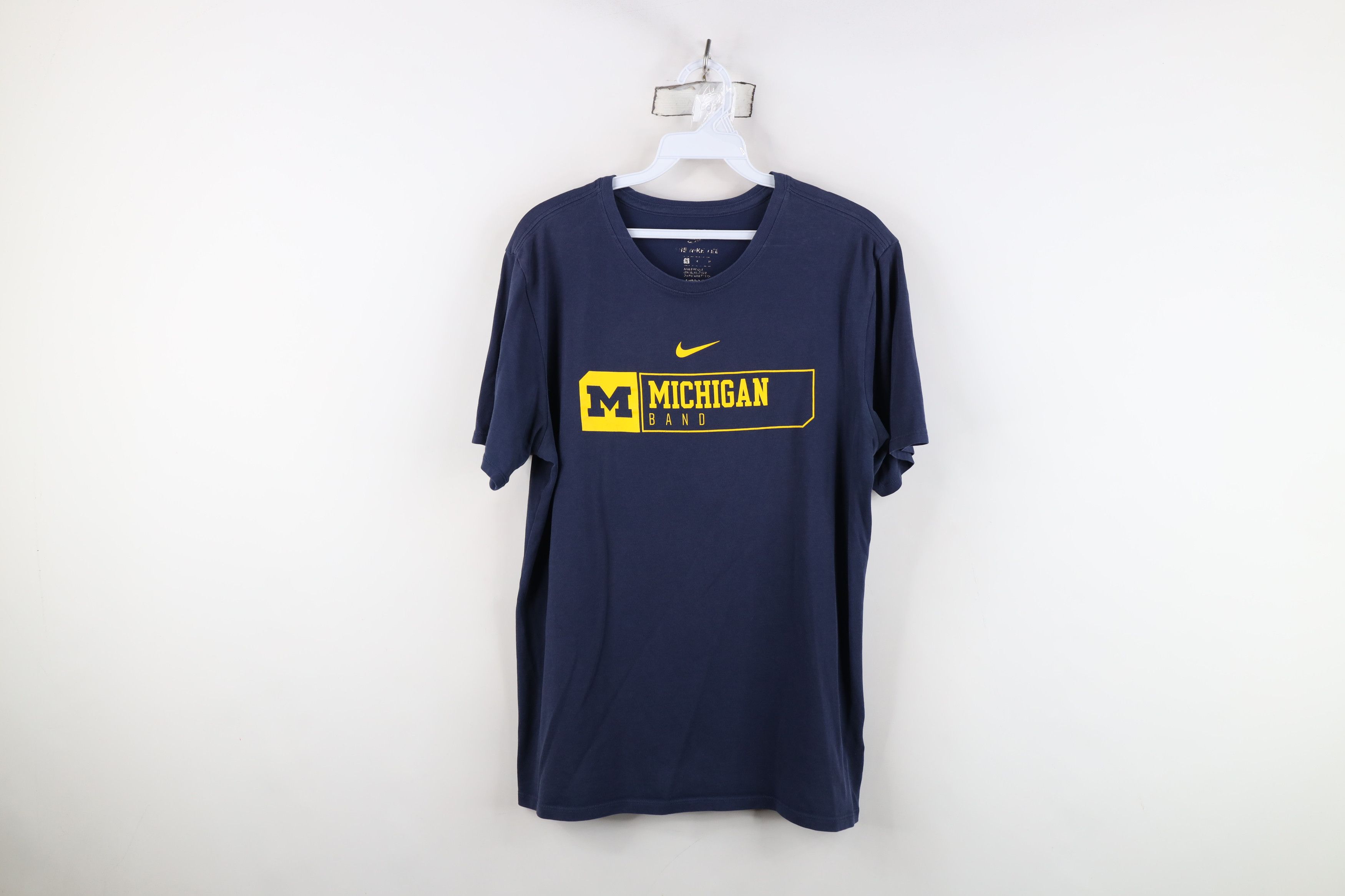Nike Nike Spell Out University of Michigan Band T-Shirt Blue Size US M / EU 48-50 / 2 - 1 Thumbnail