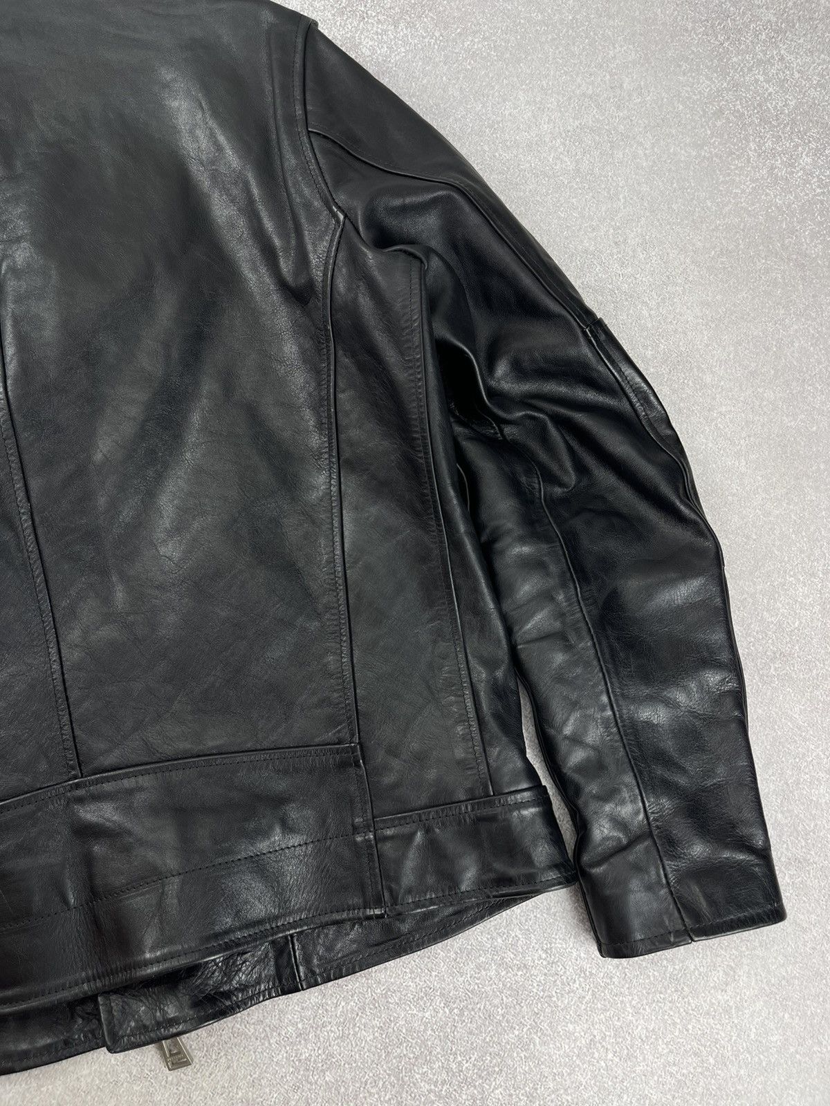 Belstaff Belstaff Black Leather Sidmouth Biker Jacket Size 54 Size US L / EU 52-54 / 3 - 16 Thumbnail