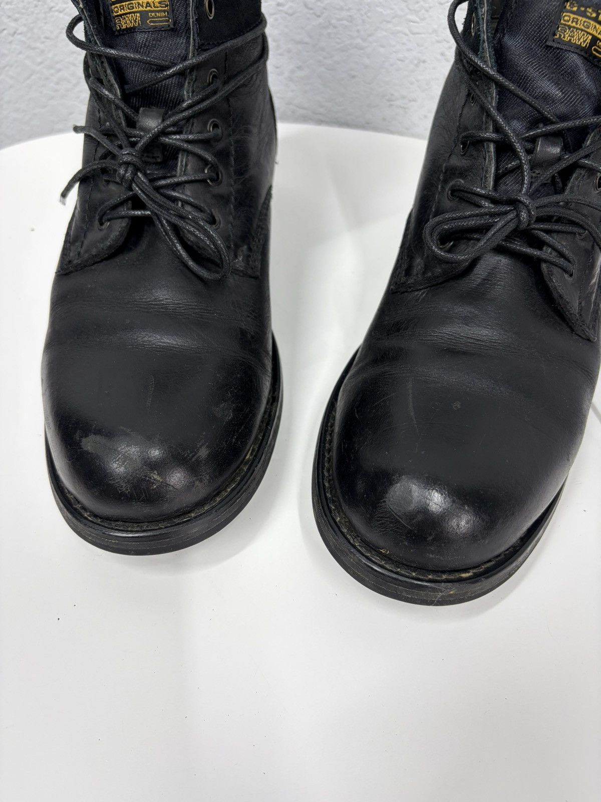 Hedi Slimane Vintage 00s Guidi CCP Style Distressed Leather Biker Boots Size US 9 / EU 42 - 12 Thumbnail