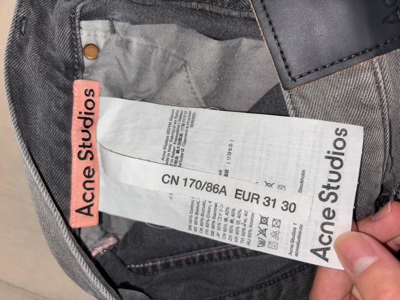 Acne Studios Acne studios Grey cropped jeans 2502-Nextarrow Size US 31 - 1 Thumbnail