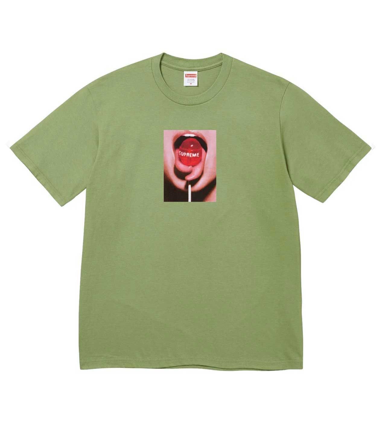 Supreme Lollipop Tee Moss Size US XL / EU 56 / 4 - 1 Preview