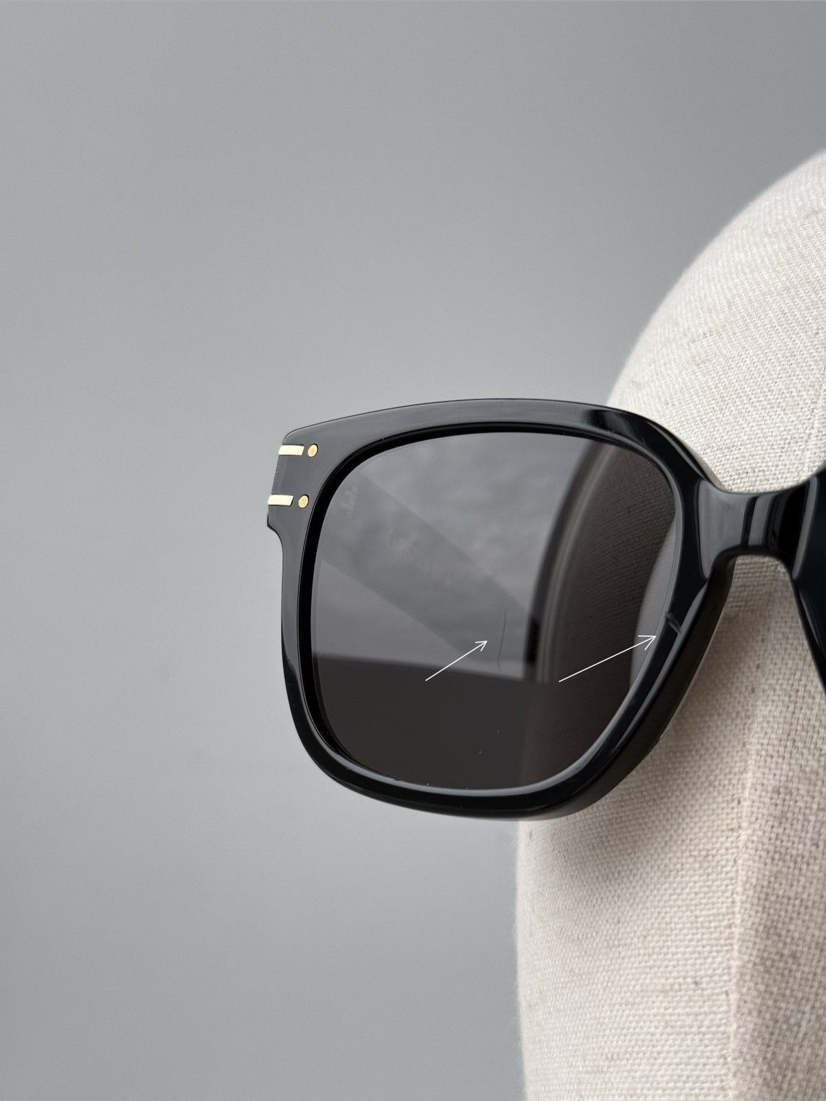 Dior Christian Dior DIORSIGNATURE S7FBlack Square Sunglasses Size ONE SIZE - 10 Thumbnail