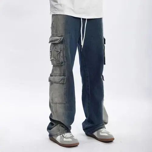 Japanese Brand × Jean Street grunge washed patchwork jeans Size US 32 / EU 48 - 3 Thumbnail