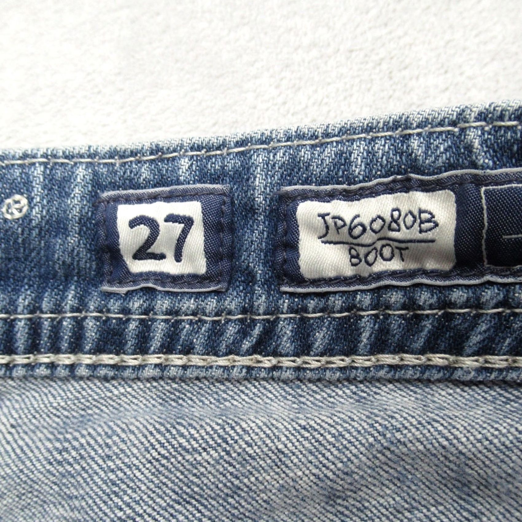 Miss Me Miss Me Jeans Womens Bootcut Blue Embellished Embroidered Pockets Zip 27 28X33 Size 28" / US 6 / IT 42 - 5 Thumbnail
