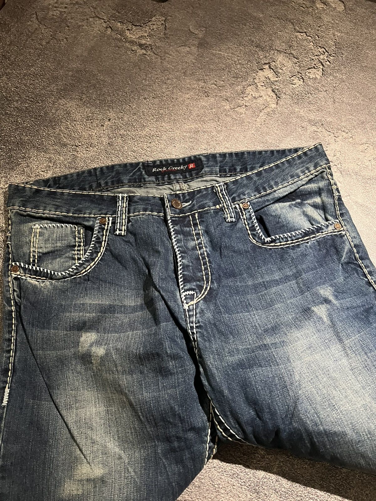 Japanese Brand Avant-Garde Archive Destroyed Jeans / Number Njne Style Size US 39 - 4 Thumbnail
