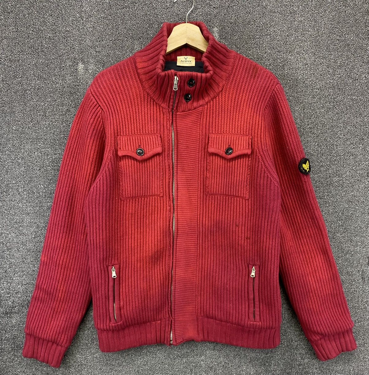 Avirex Vintage Avirex Civilian & Military Tailors Knitted Jacket Size US M / EU 48-50 / 2 - 1 Thumbnail