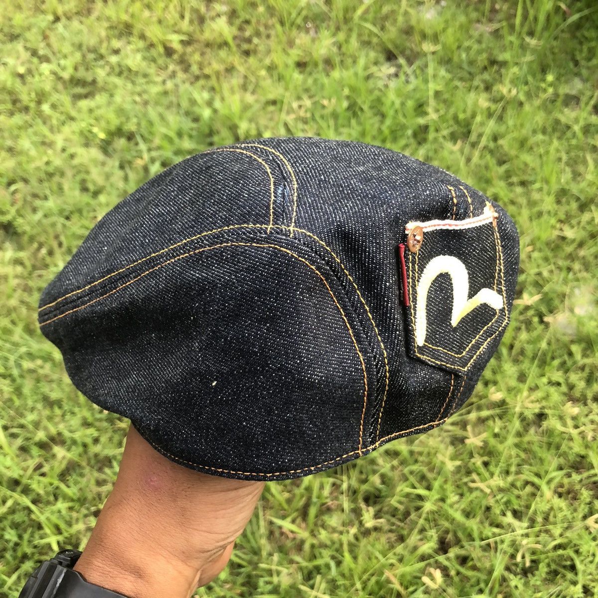 Evisu Evisu Style Craft Denim Flat Hat Size ONE SIZE - 3 Thumbnail