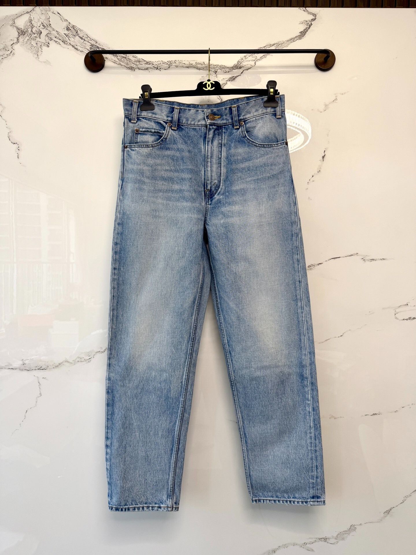 Celine Blue Washed Denim Jeans