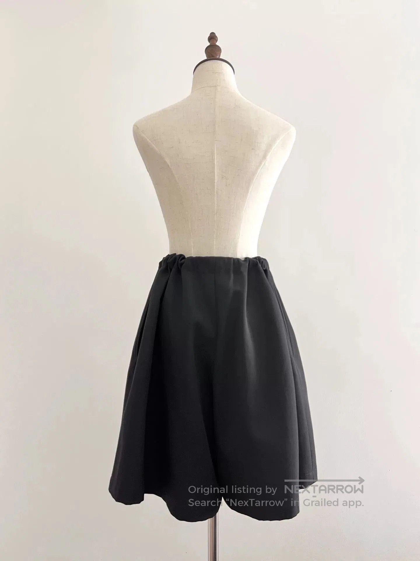 Yohji Yamamoto Yohji Yamamoto Black Tie Waist Shorts. Size 23" - 8 Thumbnail