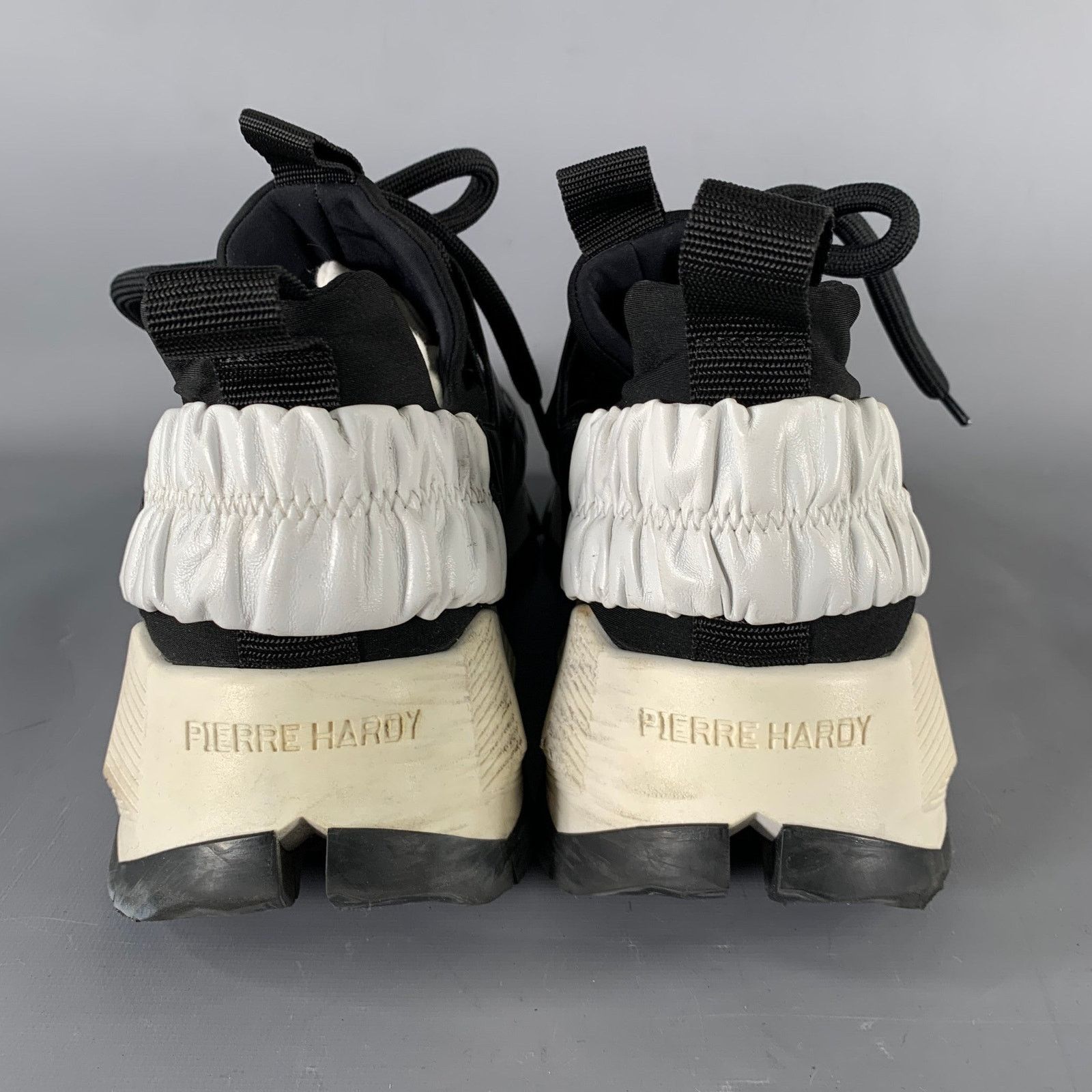 Pierre Hardy PIERRE HARDY Size 12 Black White Layered Platform Sneakers Size US 12 / IT 42 - 3 Thumbnail