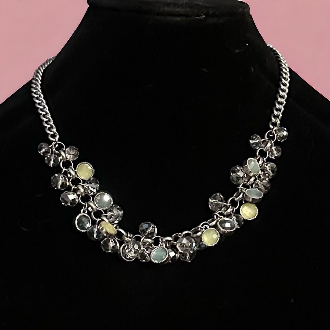 Vera Wang Simply Vera Vera Wang silver tone cluster bead necklace Size ONE SIZE - 1 Thumbnail