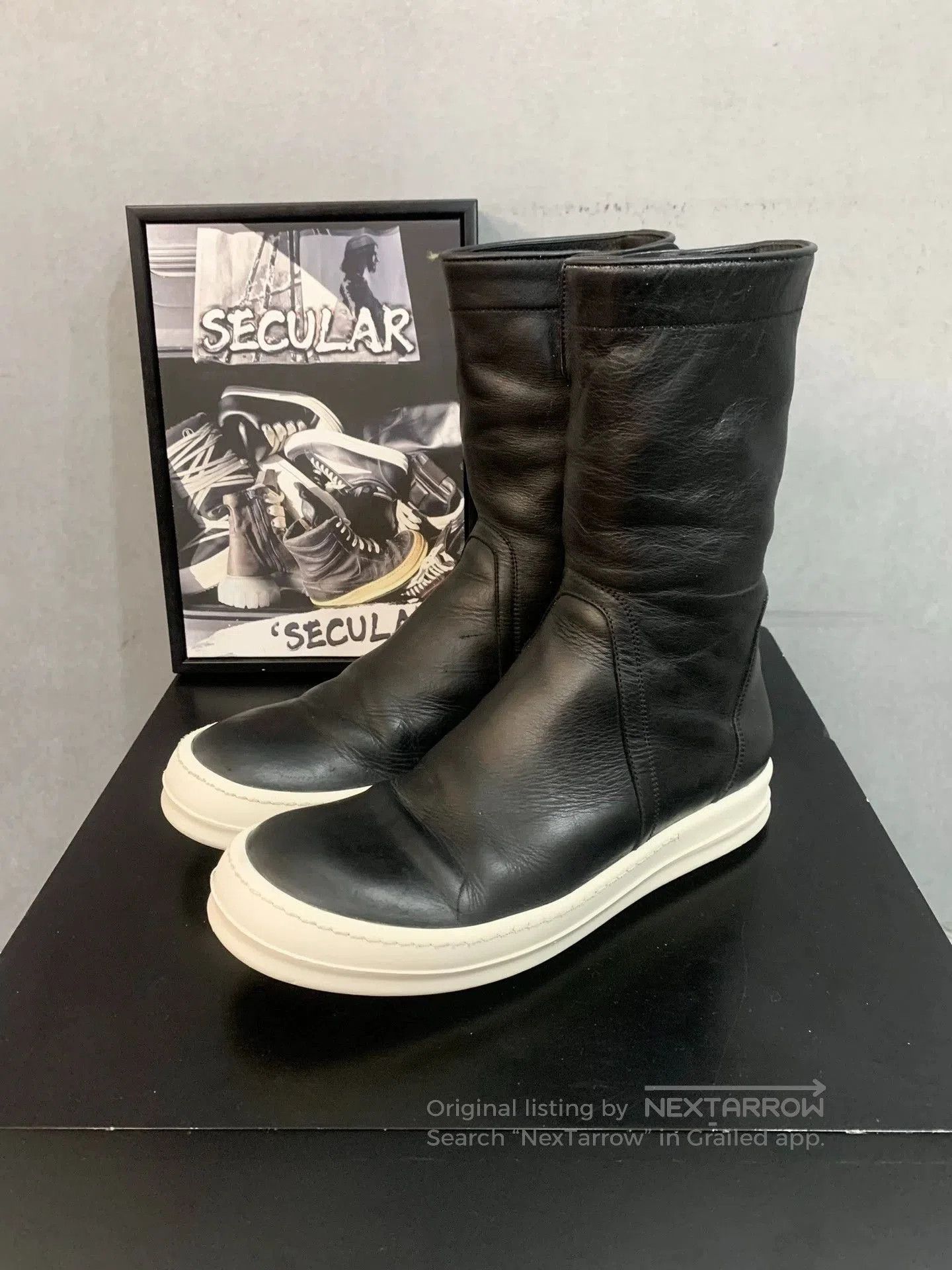Rick Owens Rick Owens RO Leather Creeper Boots . Size US 7 / EU 40 - 1 Thumbnail