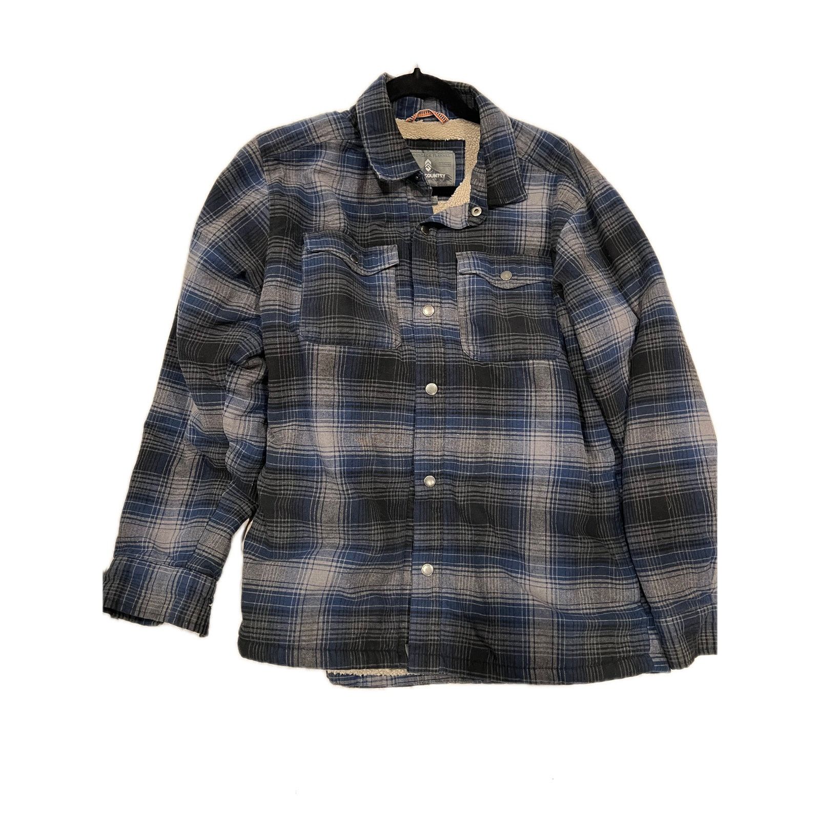 Free Country Free Country Insulated Black Gray Adirondak Flannel Mens M Size US M / EU 48-50 / 2 - 1 Thumbnail