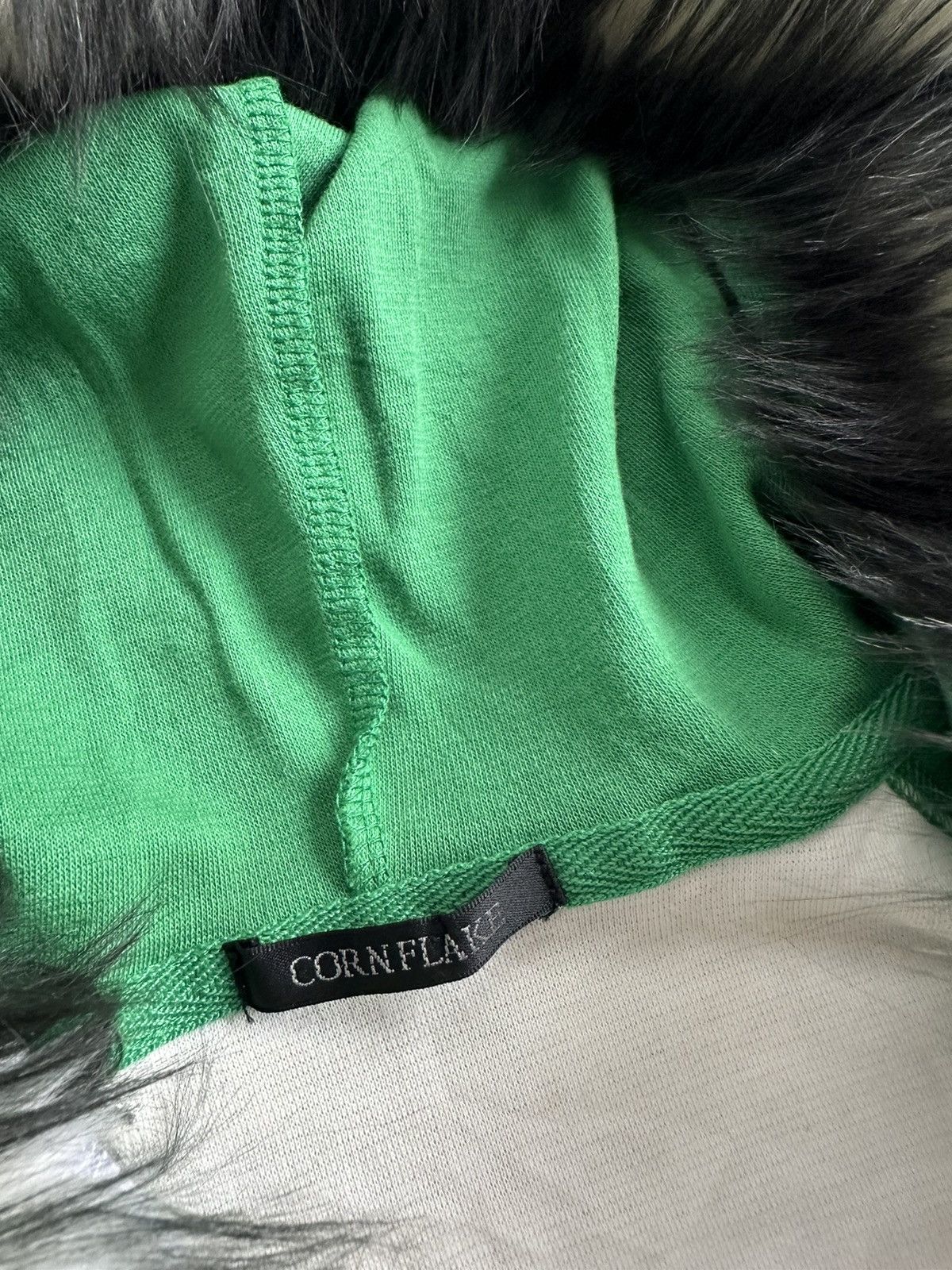 Hysteric Glamour CORNFLAKE GRAVITY POEM Zip Fur Hoodie IFSIXWASNINE LGB STYLE Size US M / EU 48-50 / 2 - 9 Thumbnail