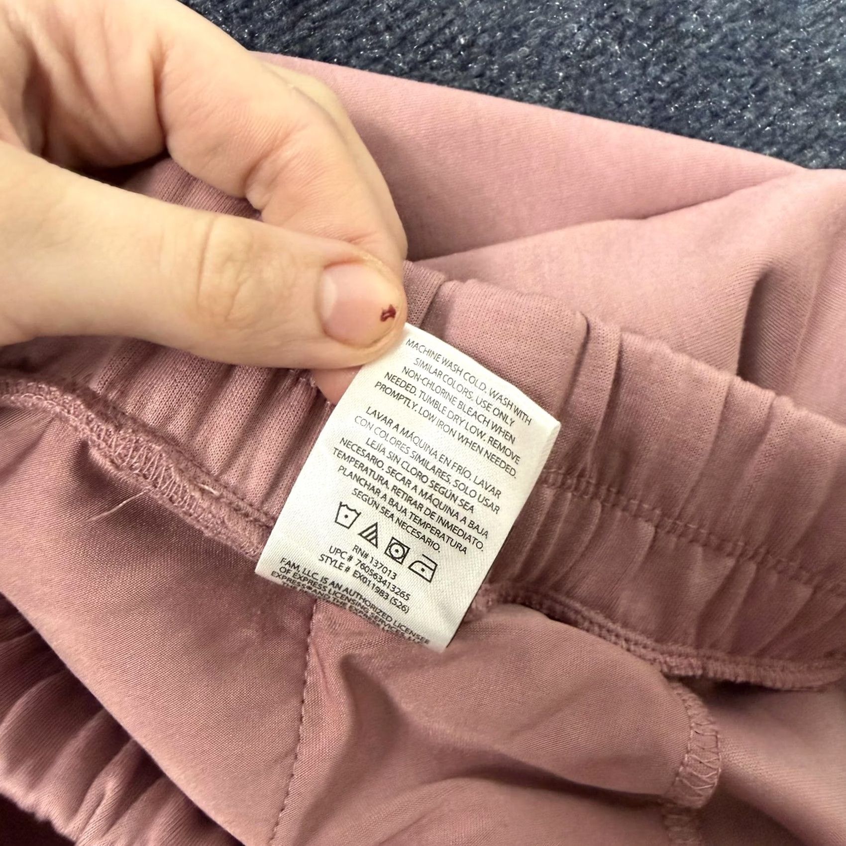 Express Express Sweatpants Jogger Womens Medium Pink Cargo Pockets Elastic Waist Lounge Size 32" / US 10 / IT 46 - 6 Thumbnail