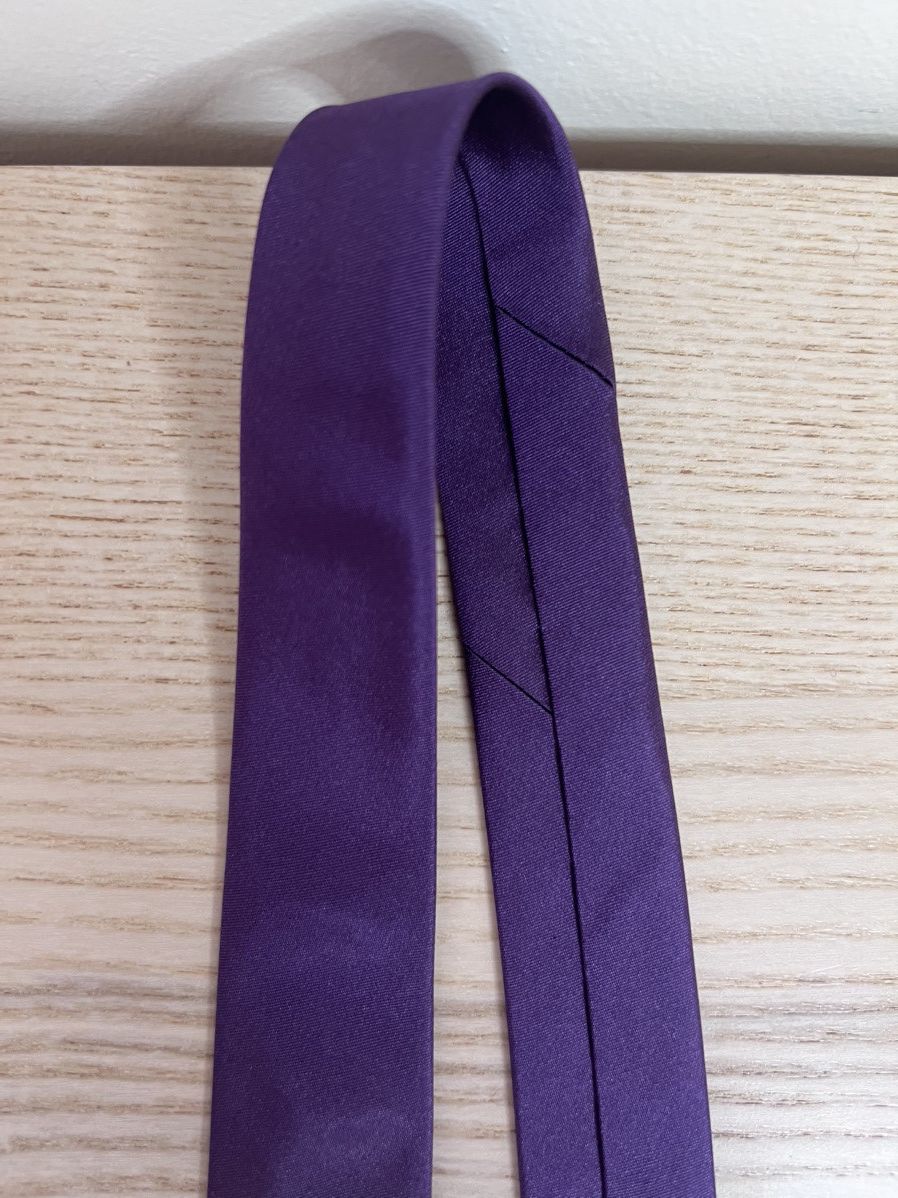 Paul Smith Skinny purple tie, silk, made in Italy, worn x 3 Size ONE SIZE - 8 Thumbnail
