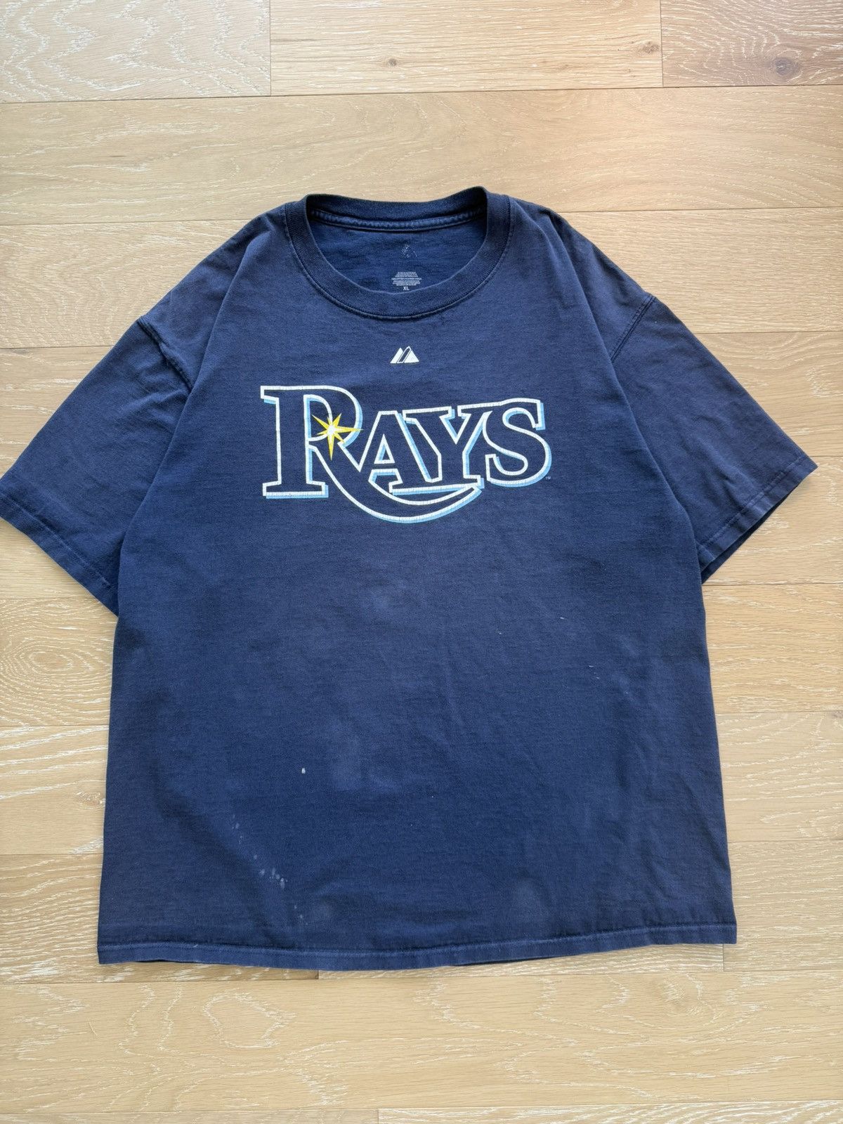 Majestic Vintage Tampa Bay Rays Baseball Tee Evan Longoria Size US XL / EU 56 / 4 - 5 Thumbnail