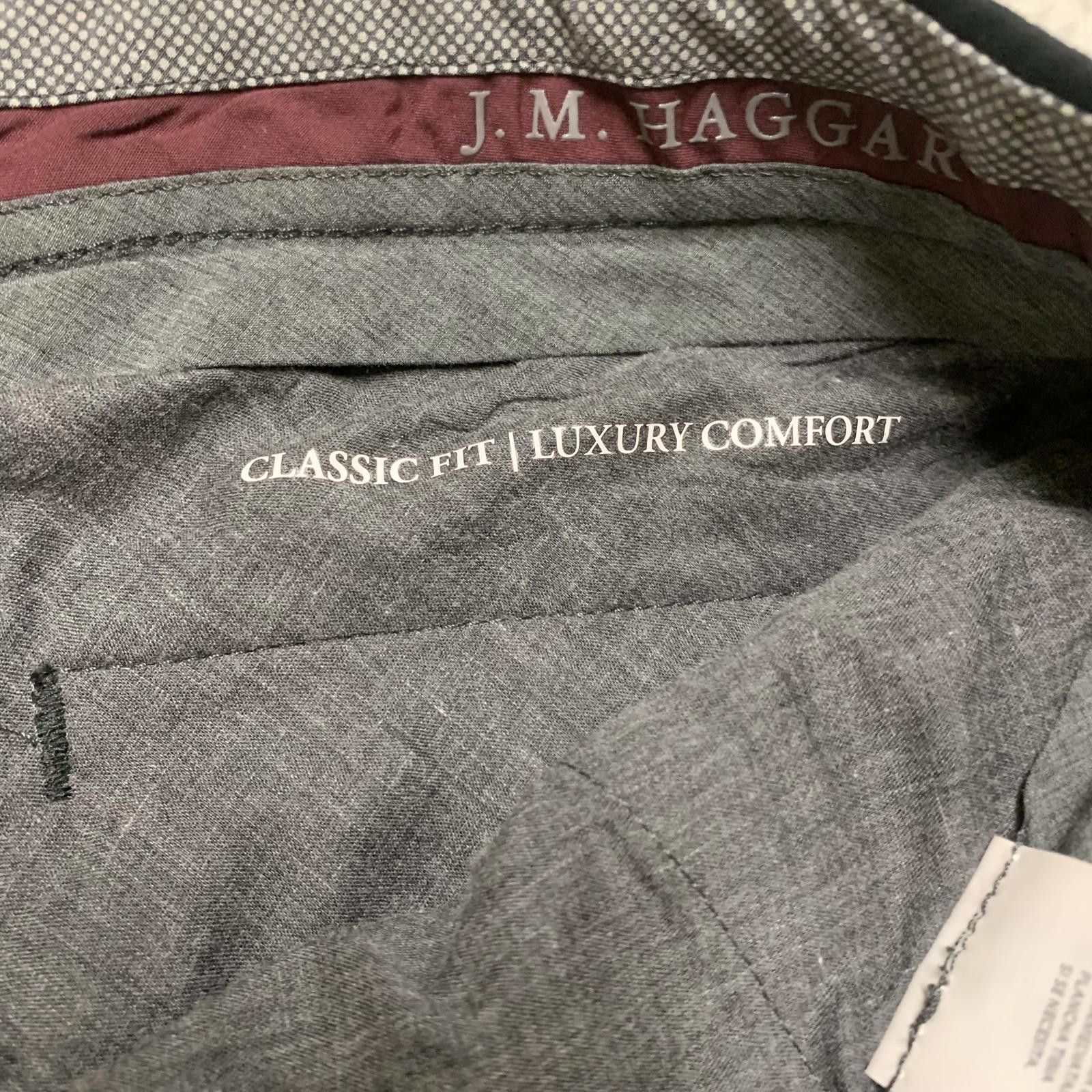Other JM Haggar Men's Sz 38 Black Wide Leg Pants Size 46R - 12 Thumbnail