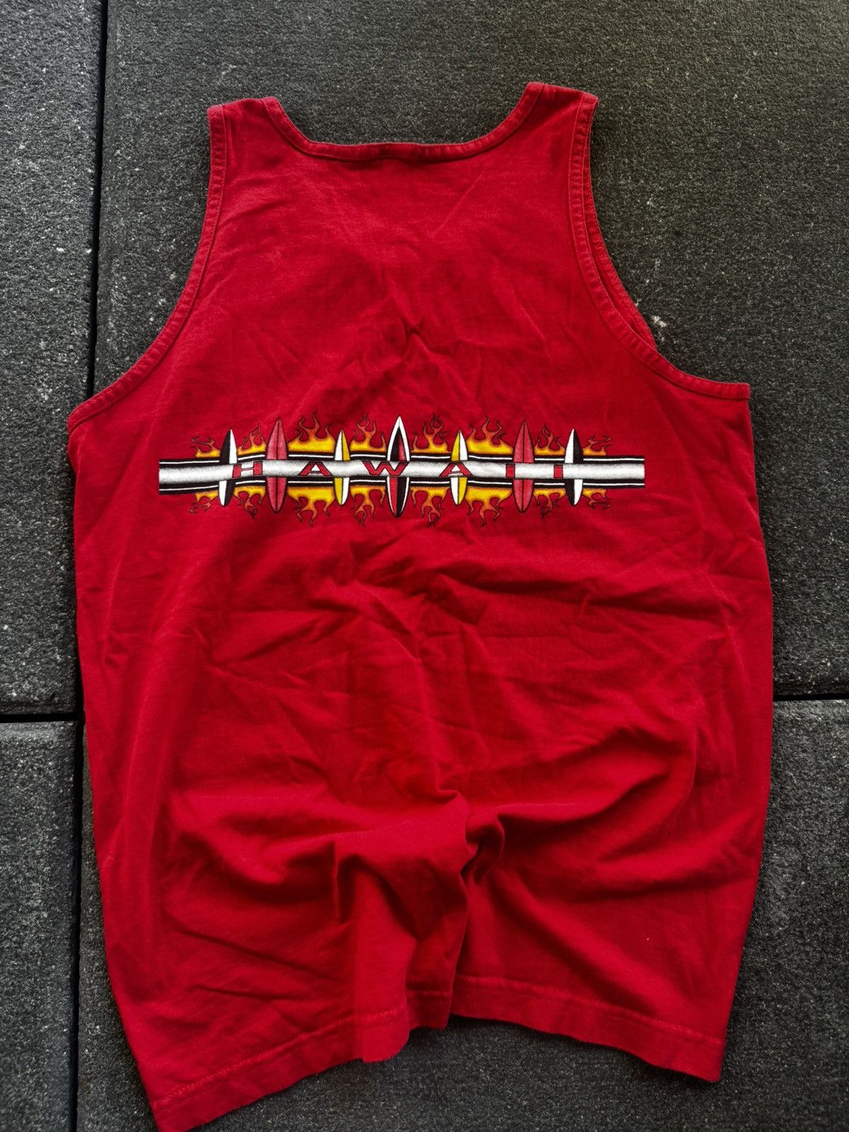 Vintage CRAZY Y2K HAWAII SLEEVELESS Size US L / EU 52-54 / 3 - 3 Thumbnail