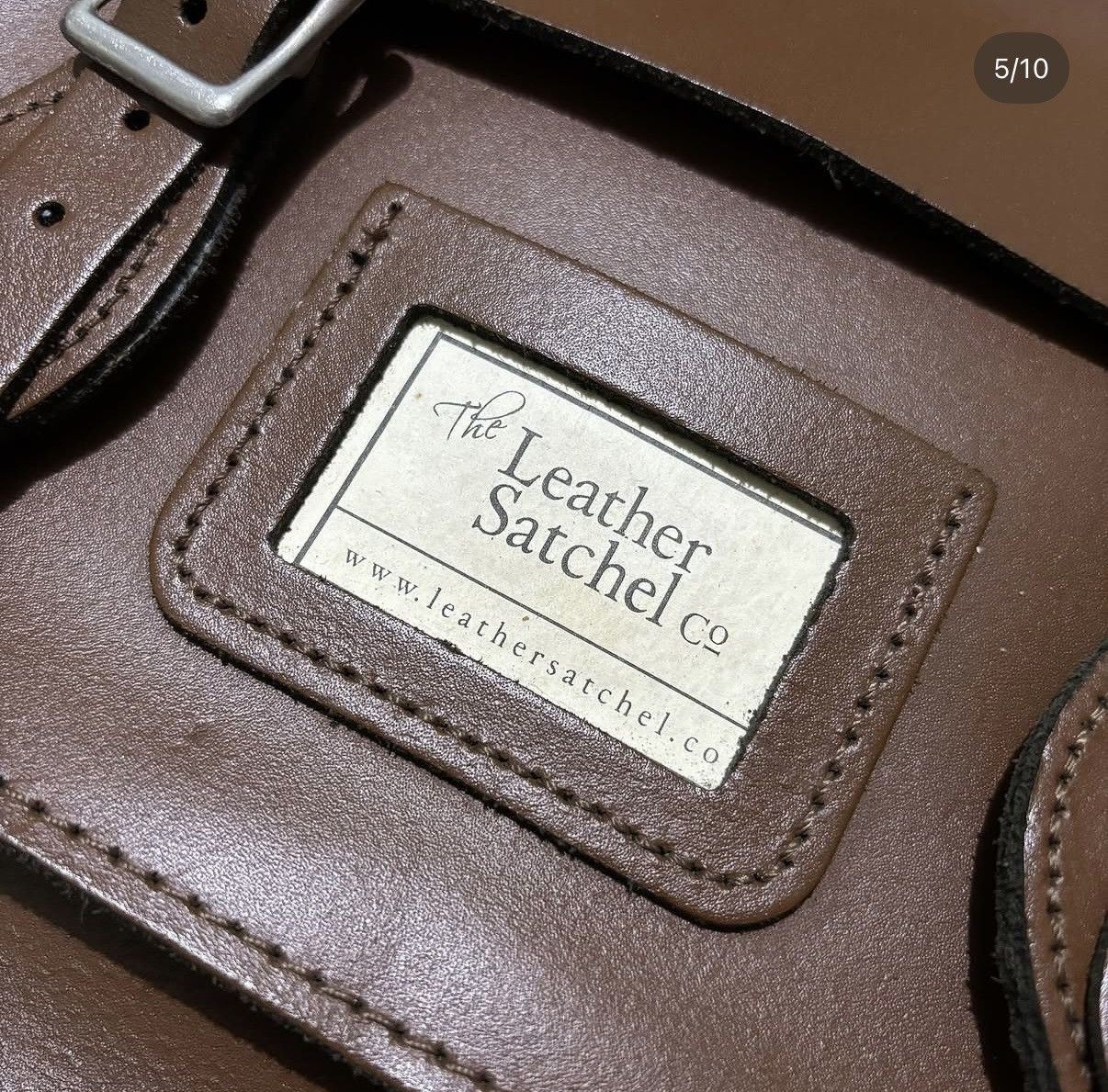 Genuine Leather Leather Satchel Briefcase Size ONE SIZE - 5 Thumbnail