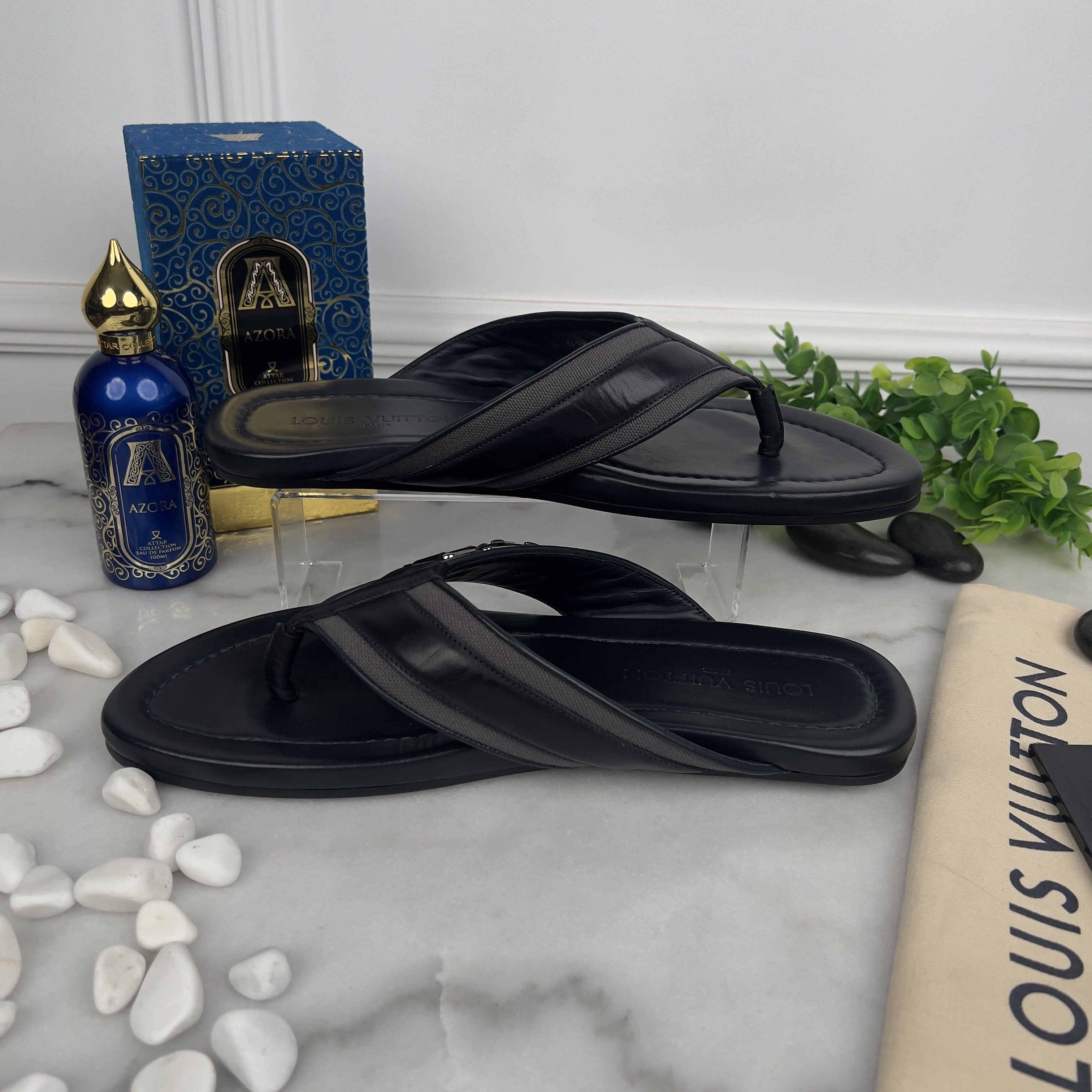 Louis Vuitton Louis Vuitton Thong Sandals Logo Leather Size US 9.5 / EU 42-43 - 5 Thumbnail