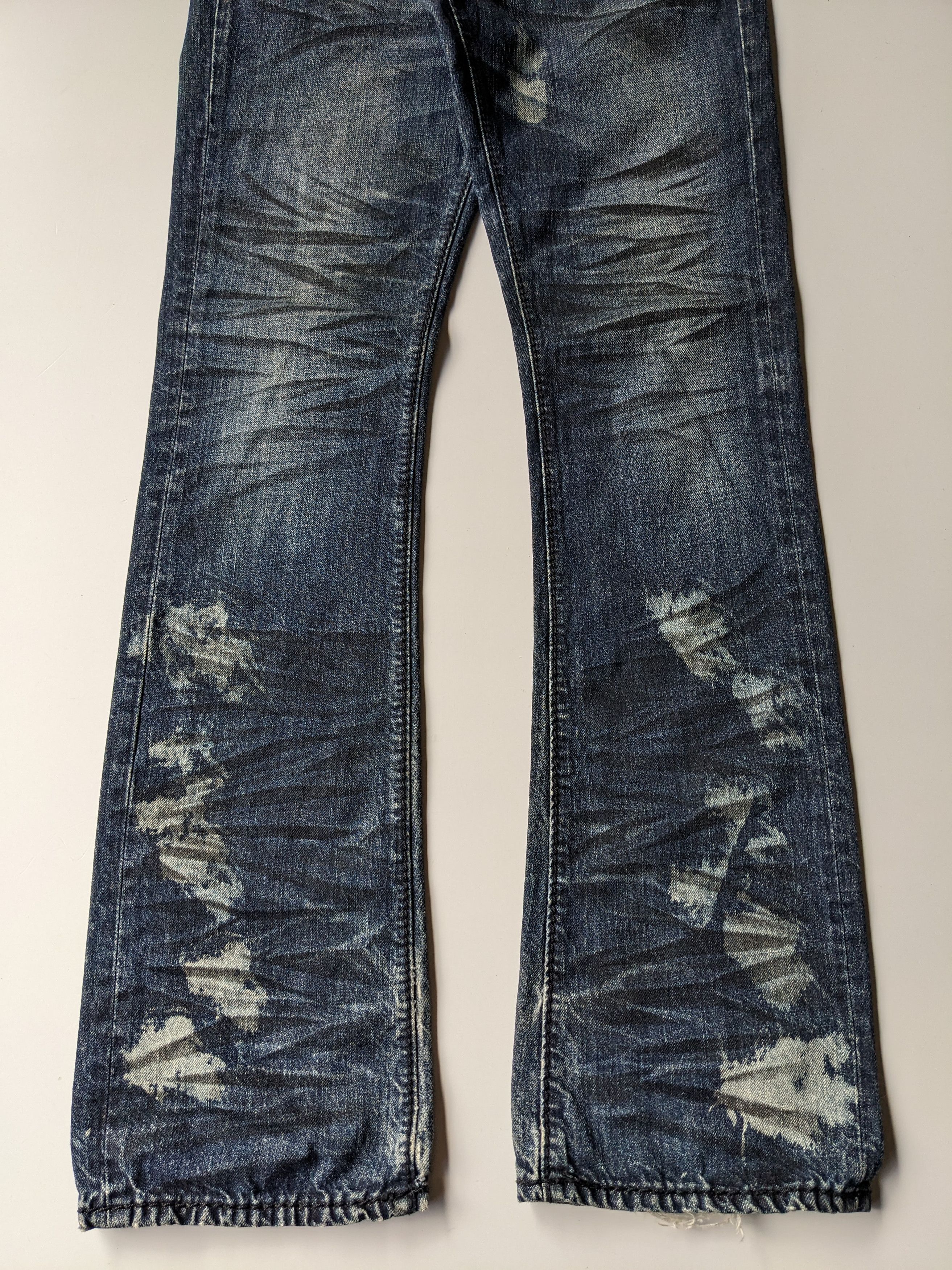 If Six Was Nine × Japanese Brand × Le Grande Bleu (L.G.B.) Japanese brand like L.G.B clawmark bleach flare Size US 32 / EU 48 - 3 Thumbnail