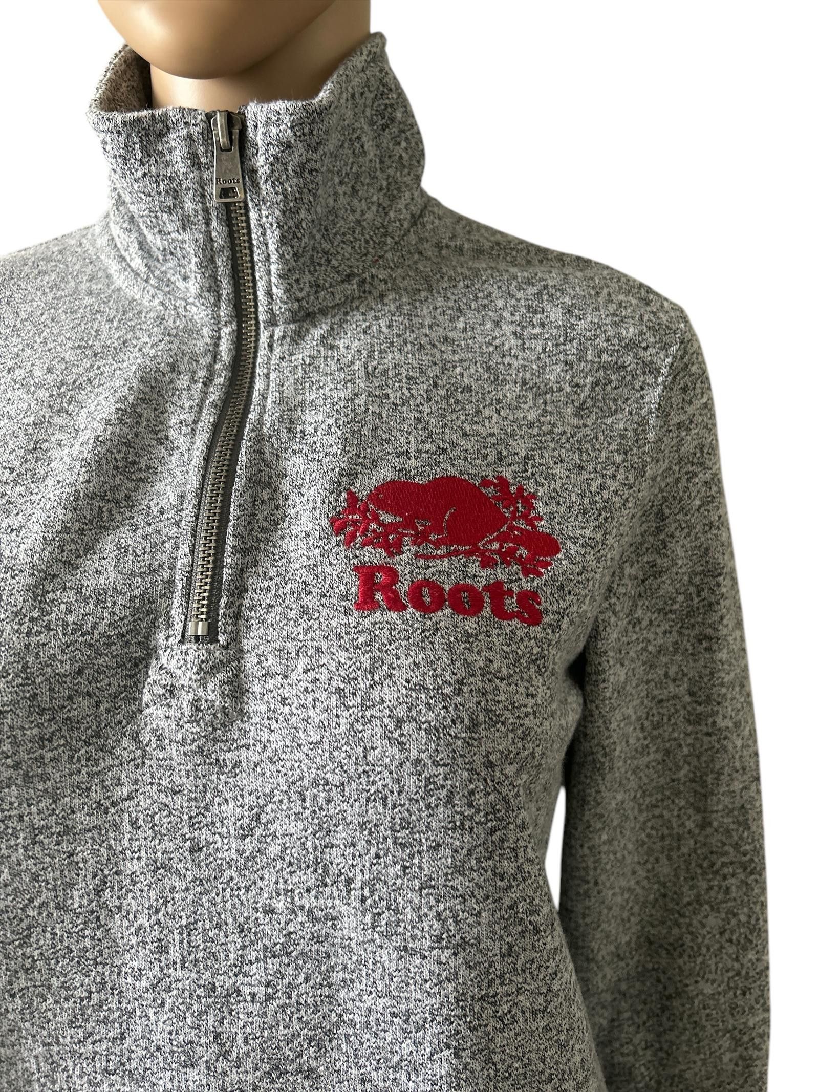 Roots Roots Cozy Quarter-Zip Pullover - Grey Size S / US 4 / IT 40 - 2 Thumbnail