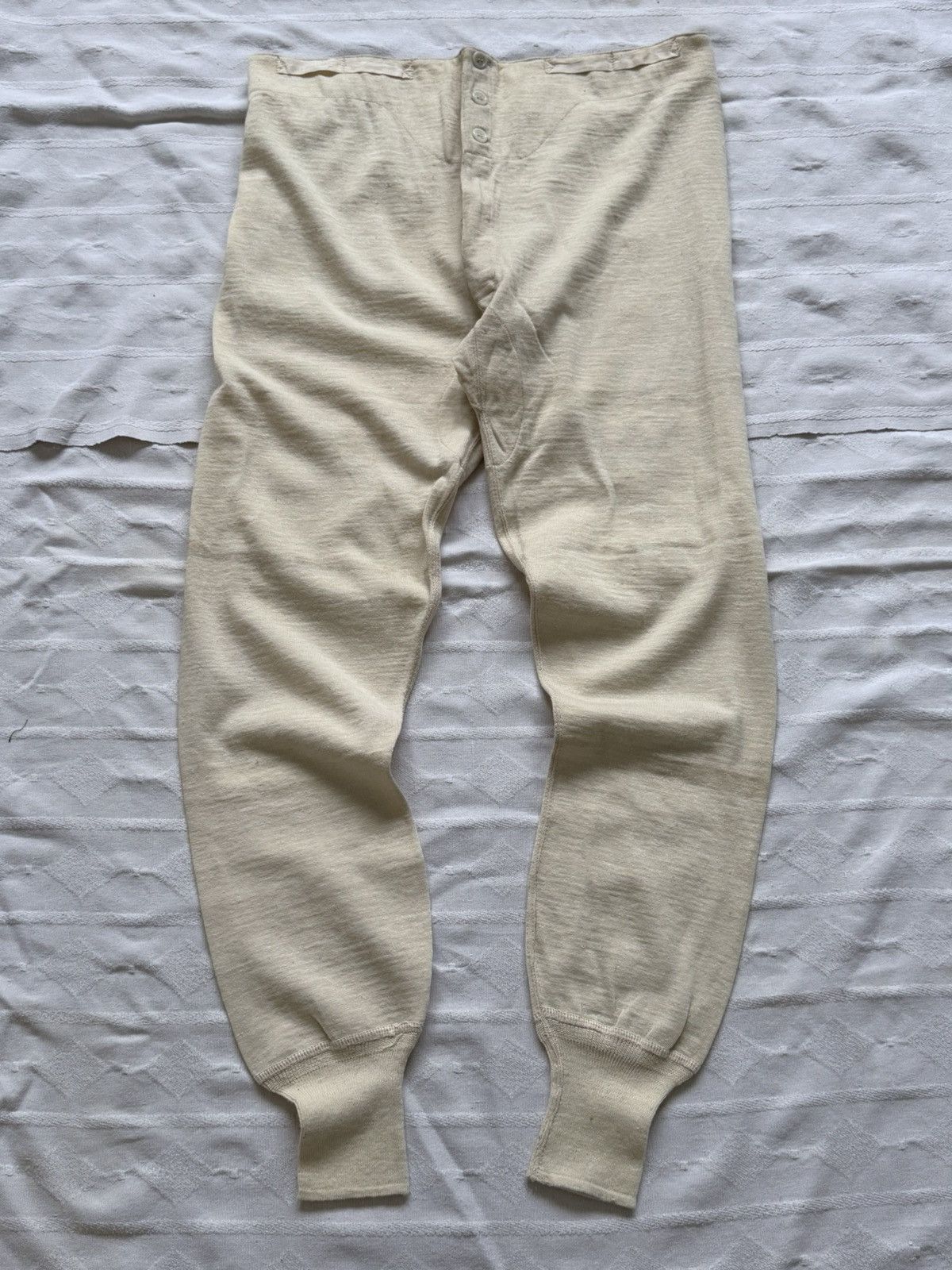 Vintage Vintage 1951 Dated French Military Underwear Thermal Pants Size US 34 / EU 50 - 1 Thumbnail