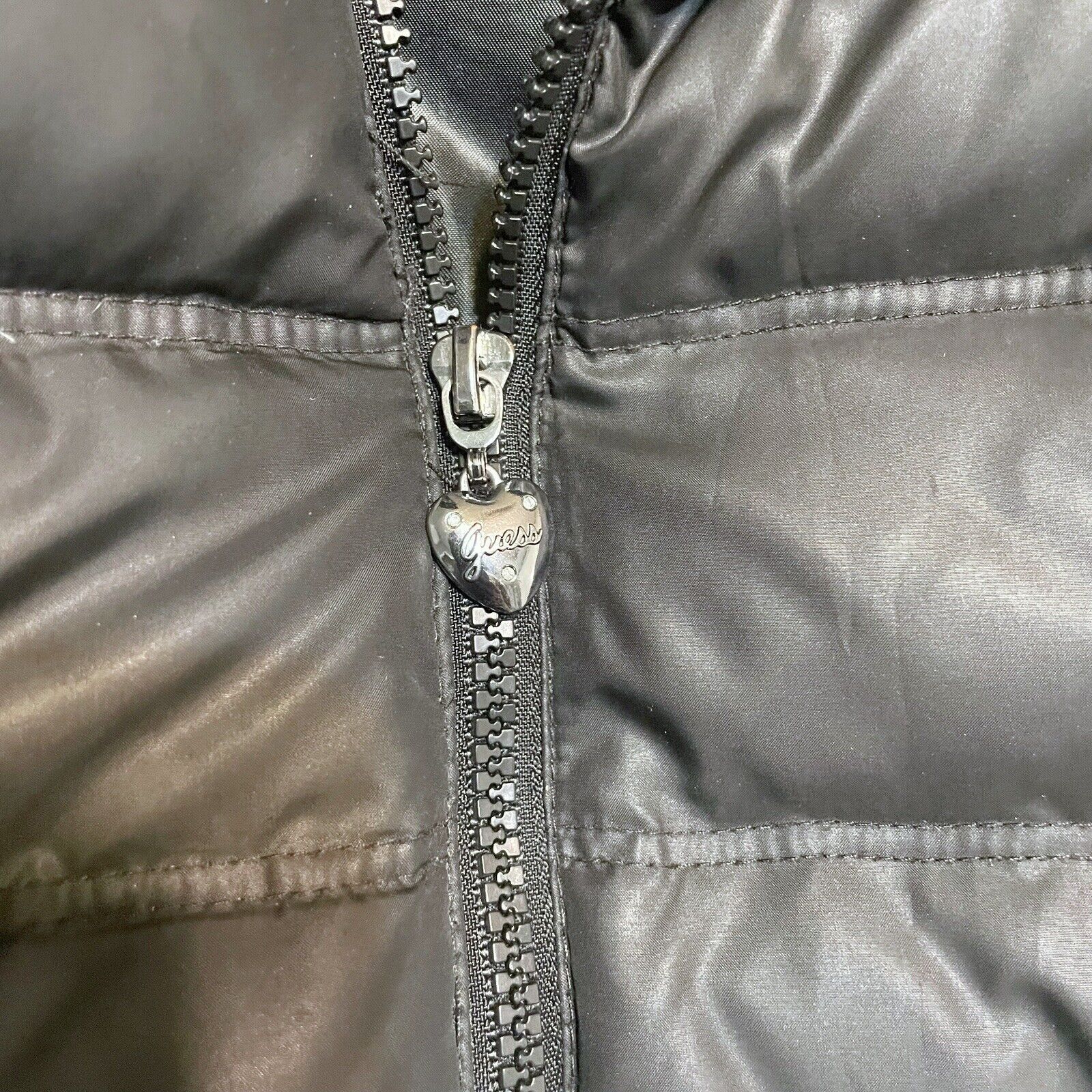 Guess Guess Jacket Womens Large Black Quilted Puffer Down Coat Size L / US 10 / IT 46 - 5 Thumbnail