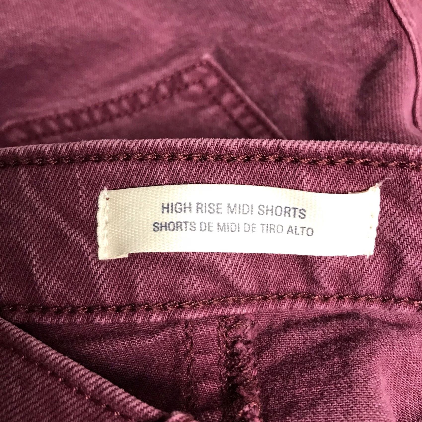 Vintage Universal Thread Women Purple Vintage Stretch High-Rise A-Line Denim Shorts 10 Size 32" / US 10 / IT 46 - 4 Thumbnail