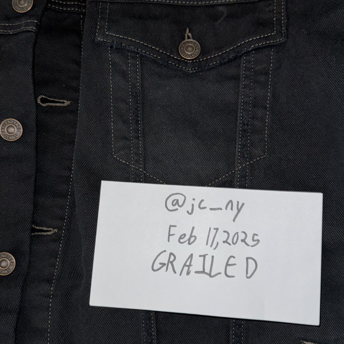 Balenciaga Balenciaga x Adidas Oversized Black Denim Jacket Size US XL / EU 56 / 4 - 13 Thumbnail