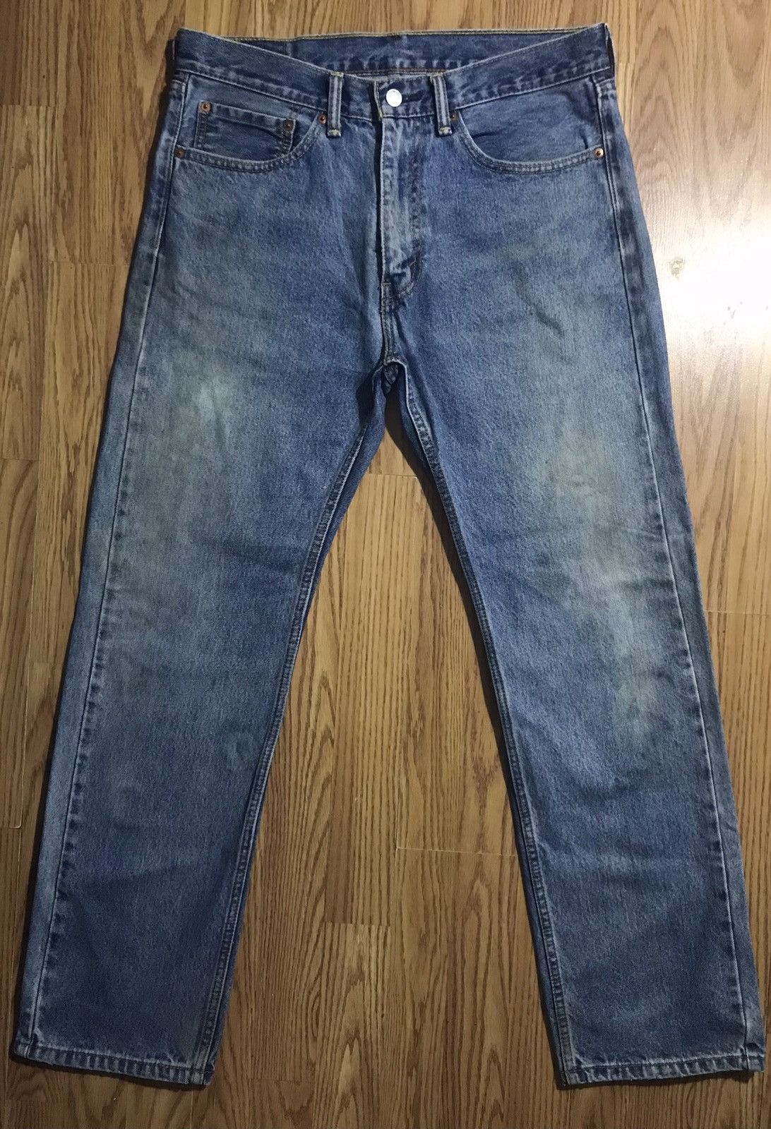 Levi's Levis Vintage Y2K 505 Straight Fit Med Wash Blue denim Jeans Size US 34 / EU 50 - 1 Thumbnail
