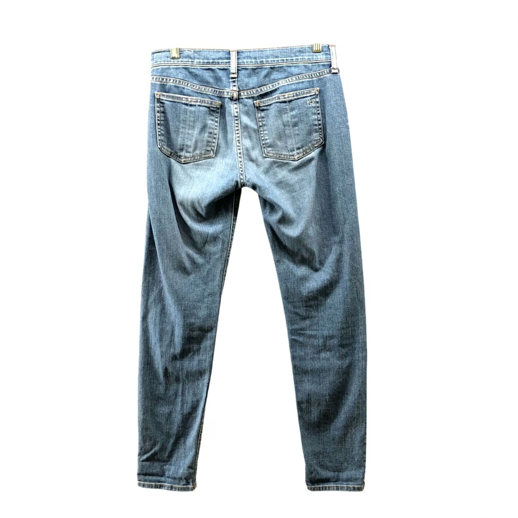 Rag & Bone rag & bone Skinny Jean in Nelly Womens 25 Blue Light Wash Low Rise Jeans Women 25 Blue Size 42" / US 20 - 2 Thumbnail