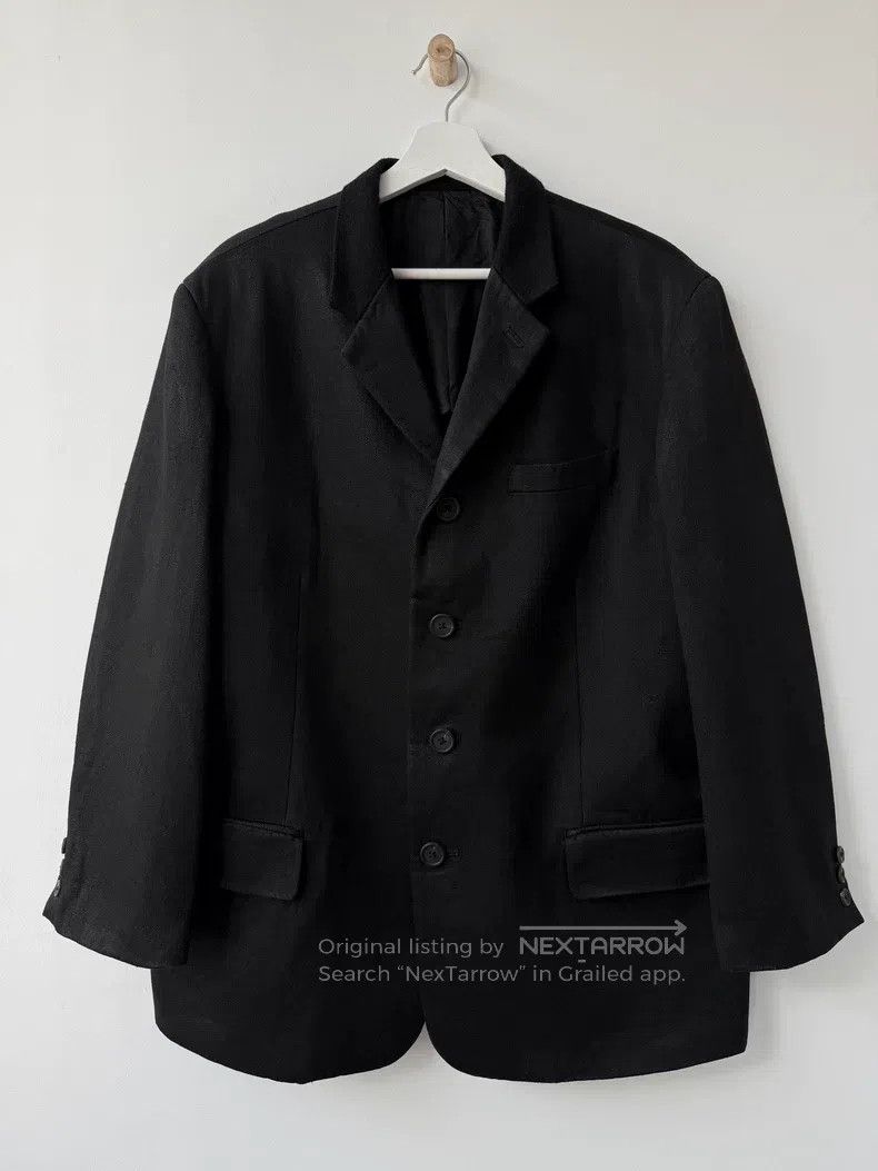 Yohji Yamamoto Yohji Yamamoto 2000AW Wool Linen Blazer jacket Size US L / EU 52-54 / 3 - 1 Thumbnail