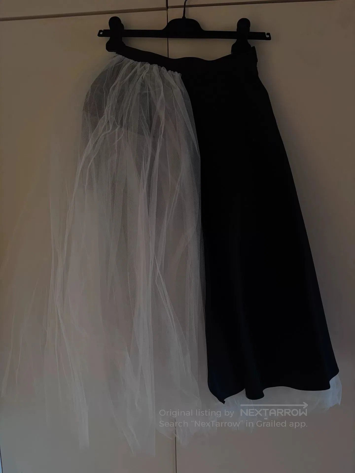 Junya Watanabe black and white layered tulle skirt. Size 28" / US 6 / IT 42 - 1 Thumbnail